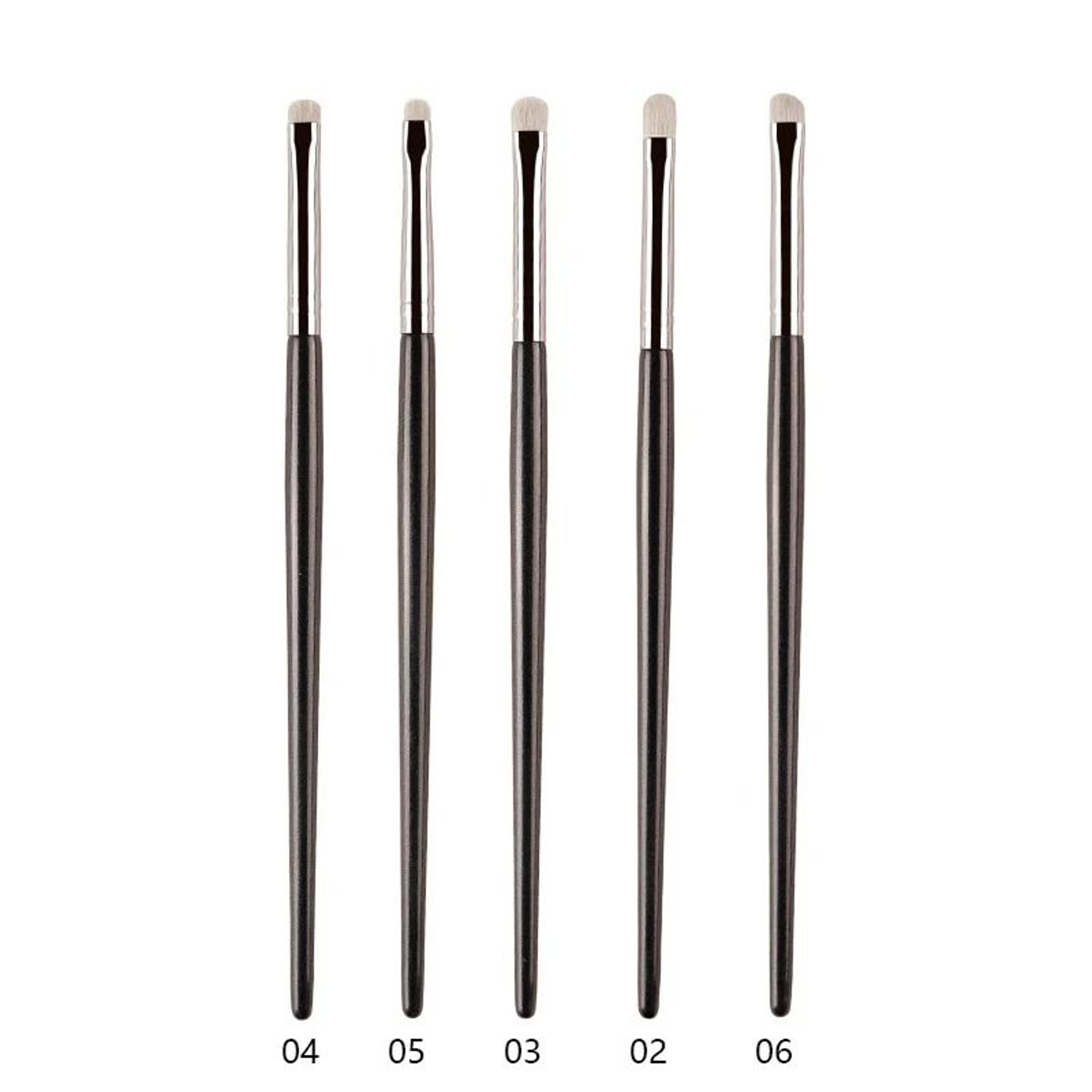 Professional White Pony Hair Eyeshadow Brush Precision Smudge Crease Detail Brush 23