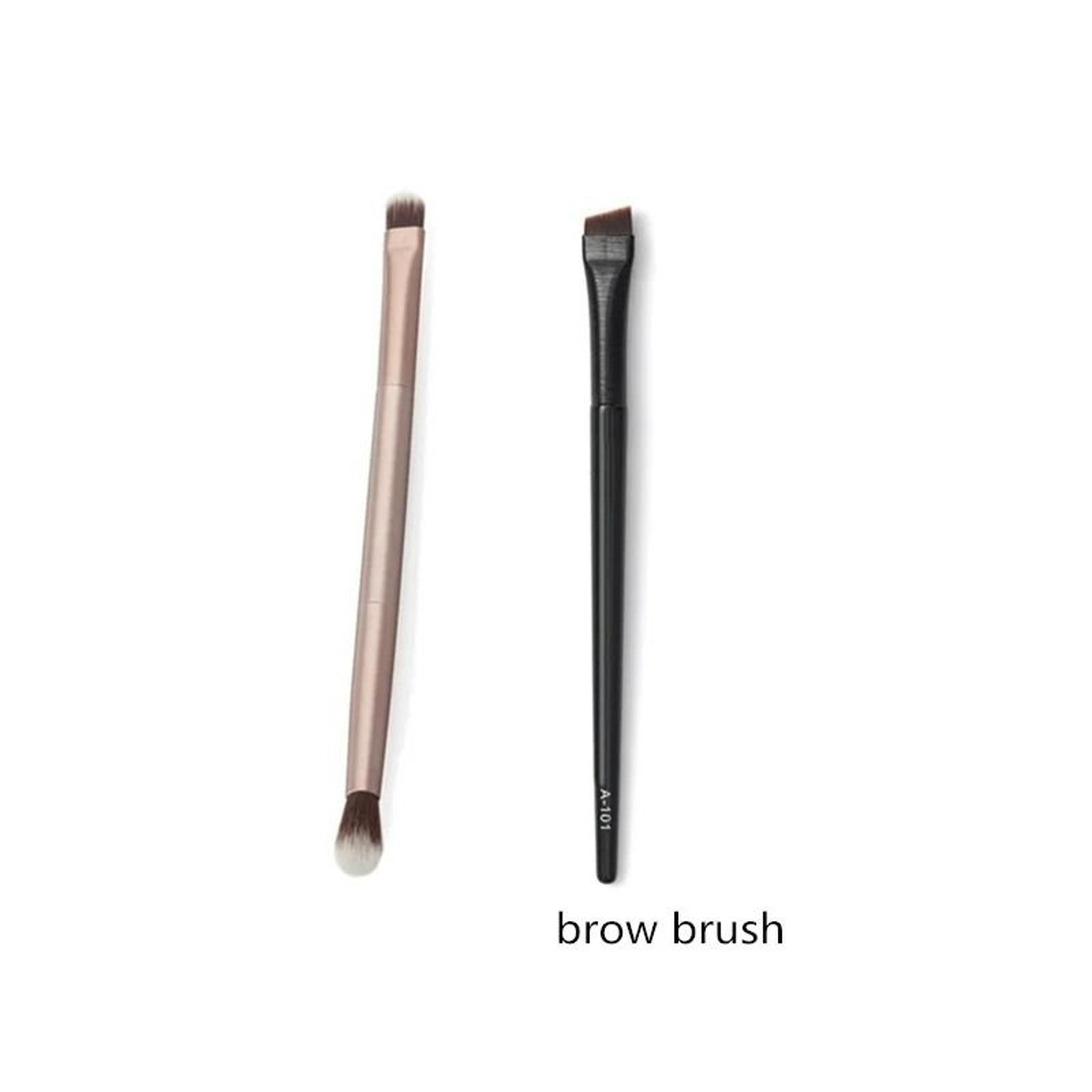 2 PC Angled Eyebrow Brush Set Precision Brow Contour Eyeliner Brushes 5