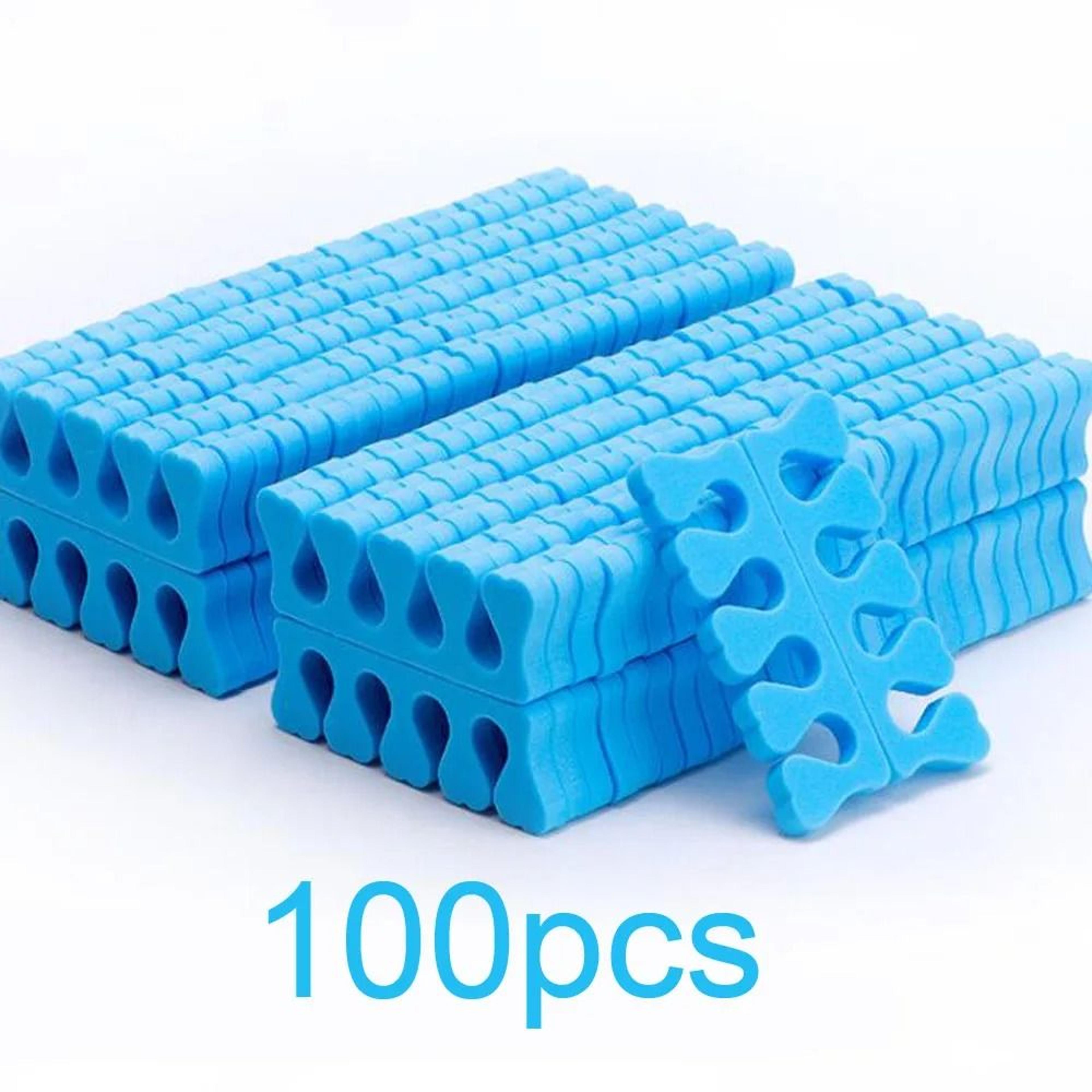 50 Pairs Soft Toe Separators Heart Design Manicure Pedicure Nail Art Tools 6