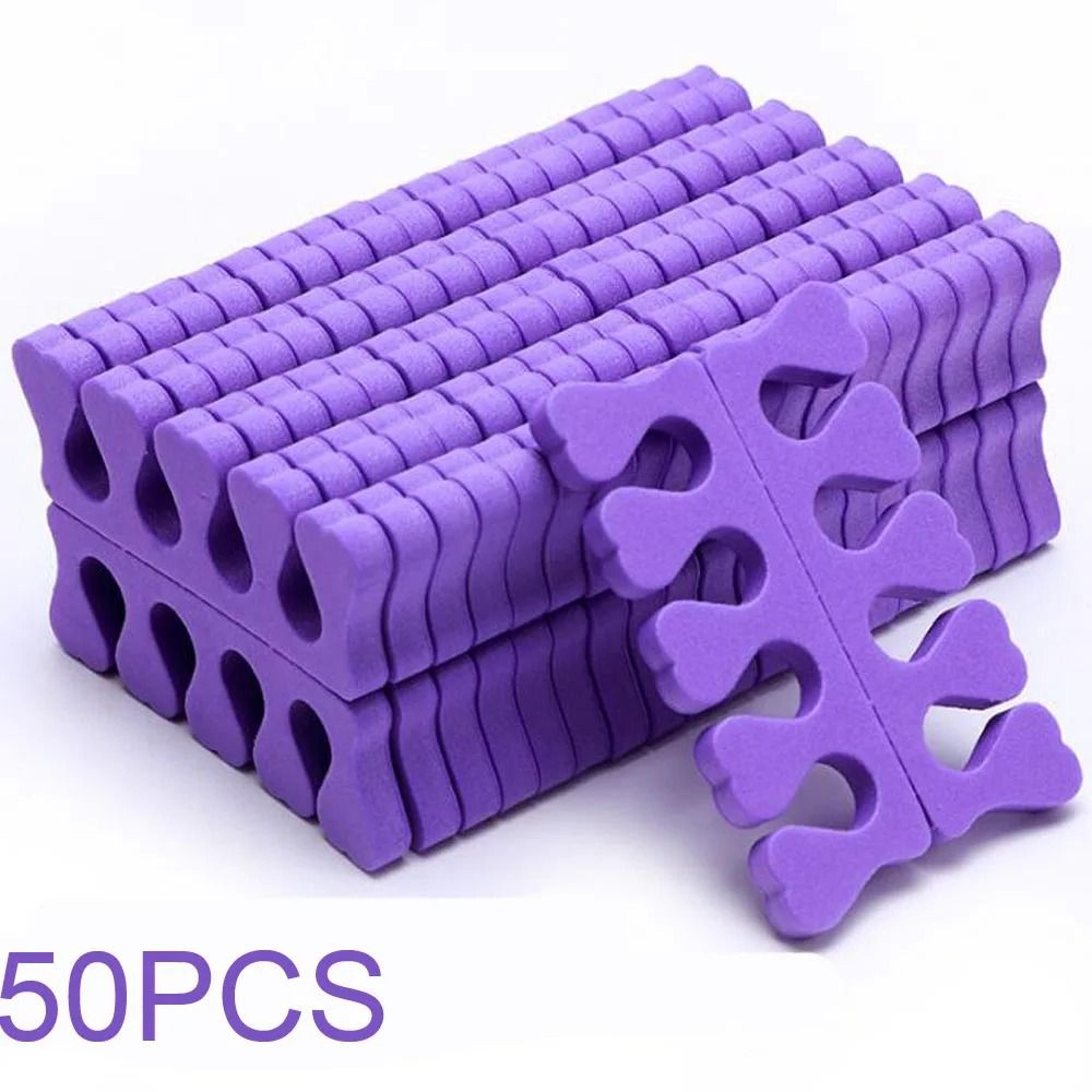 50 Pairs Soft Toe Separators Heart Design Manicure Pedicure Nail Art Tools 3