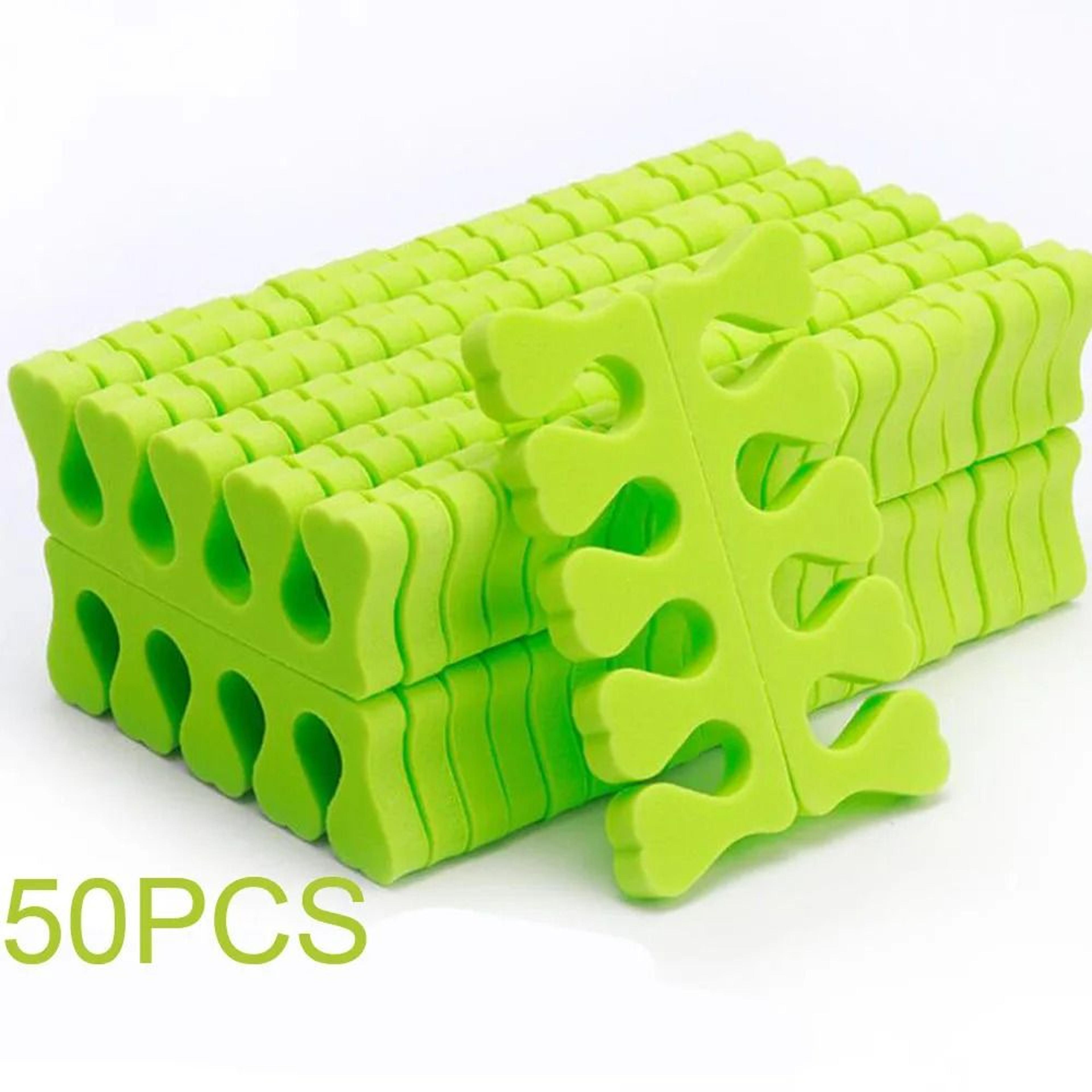 50 Pairs Soft Toe Separators Heart Design Manicure Pedicure Nail Art Tools 5