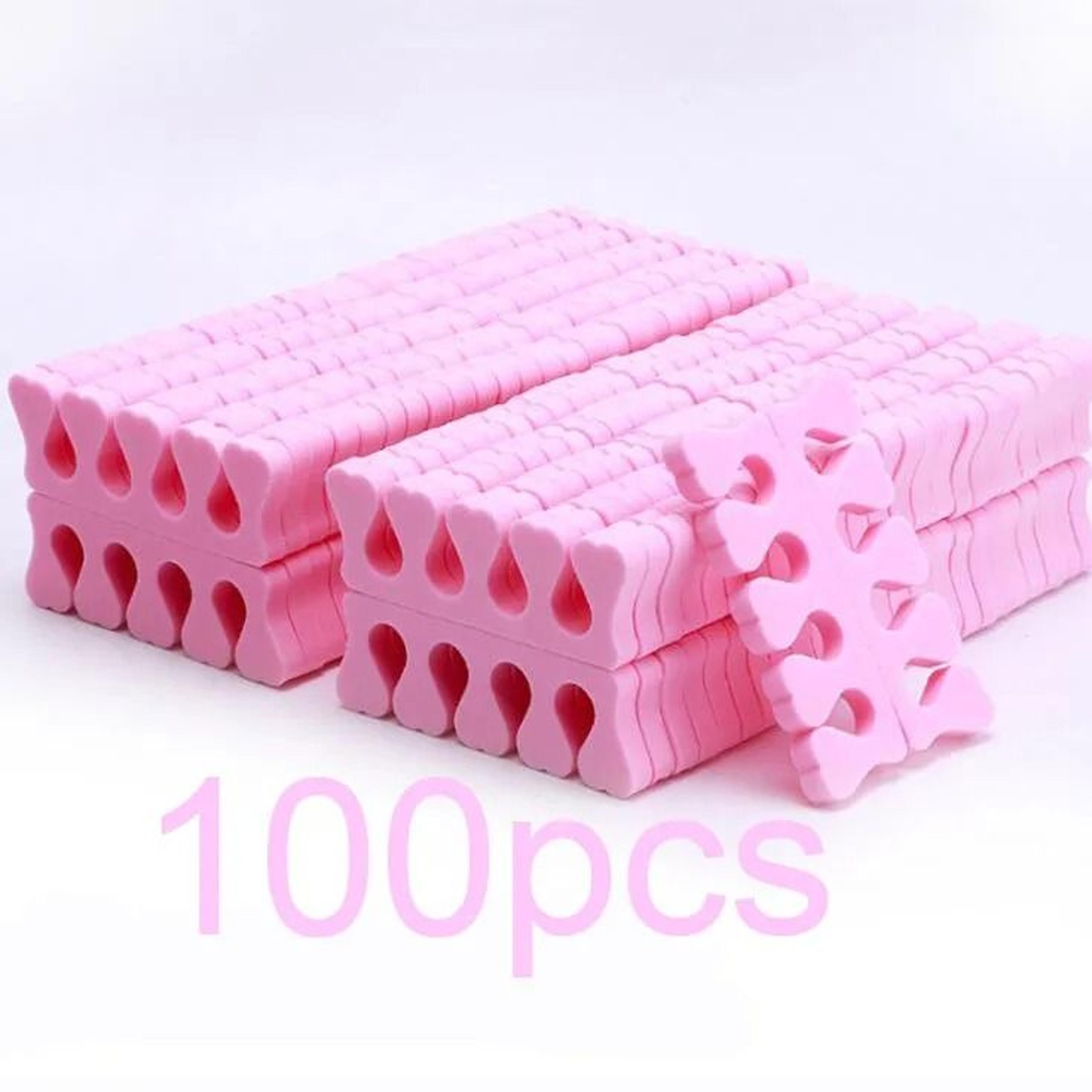 50 Pairs Soft Toe Separators Heart Design Manicure Pedicure Nail Art Tools 9