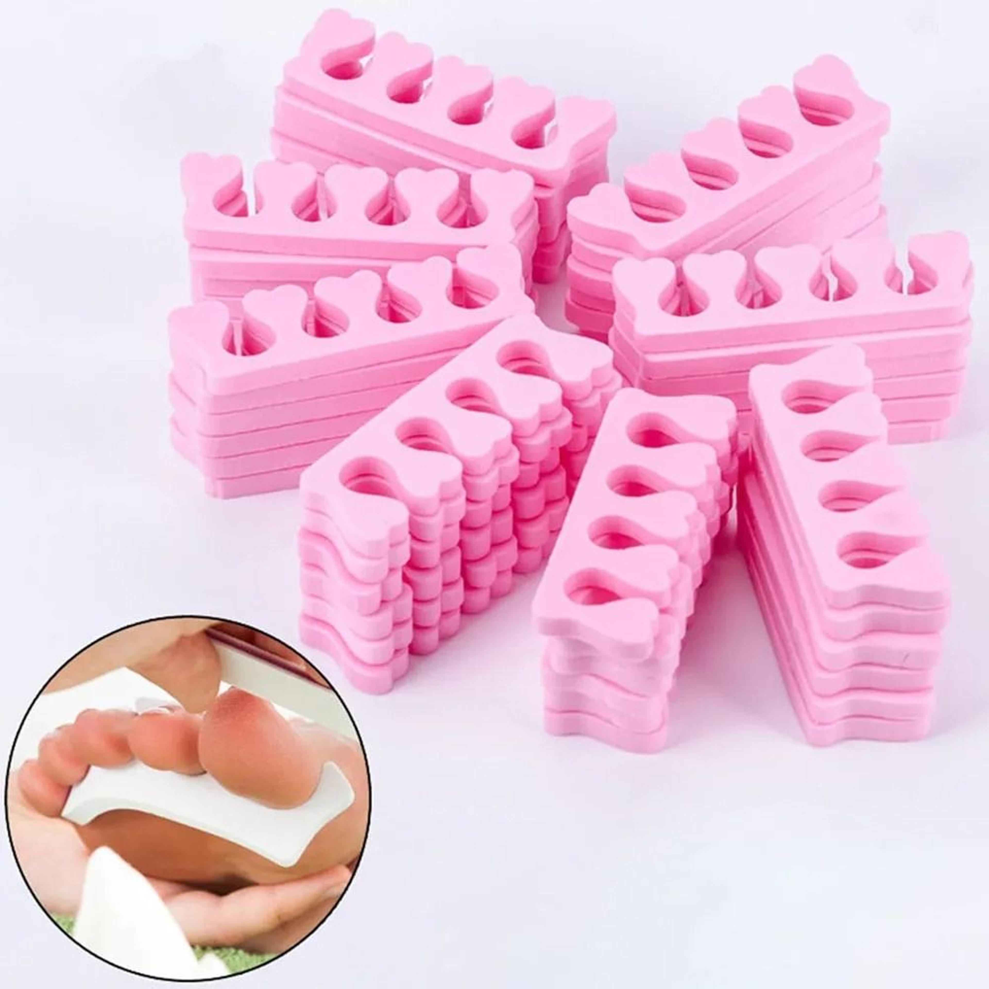 50 Pairs Soft Toe Separators Heart Design Manicure Pedicure Nail Art Tools 18