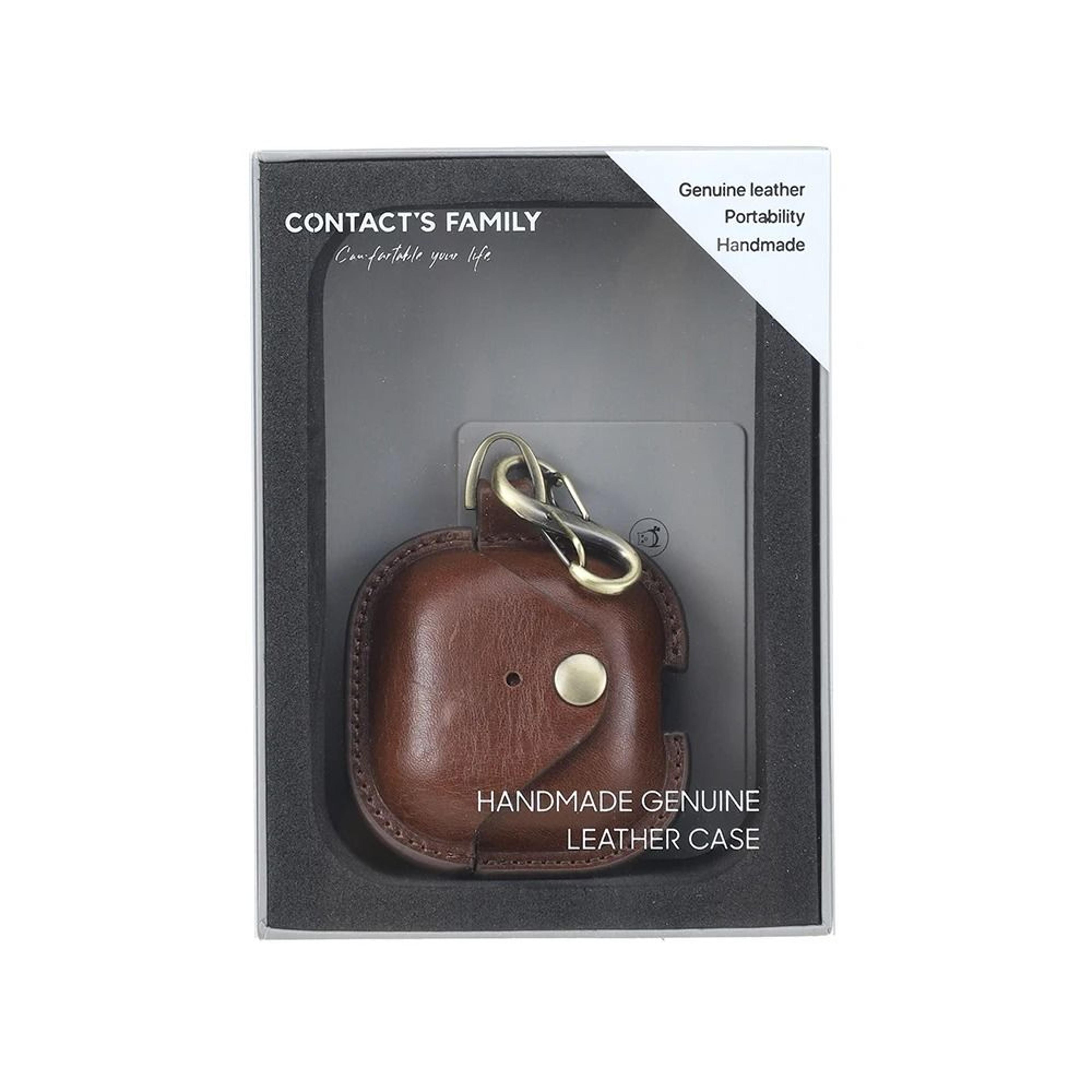 Genuine Leather Earbud Case Protective Cover For 4th Generation Charging Case 1