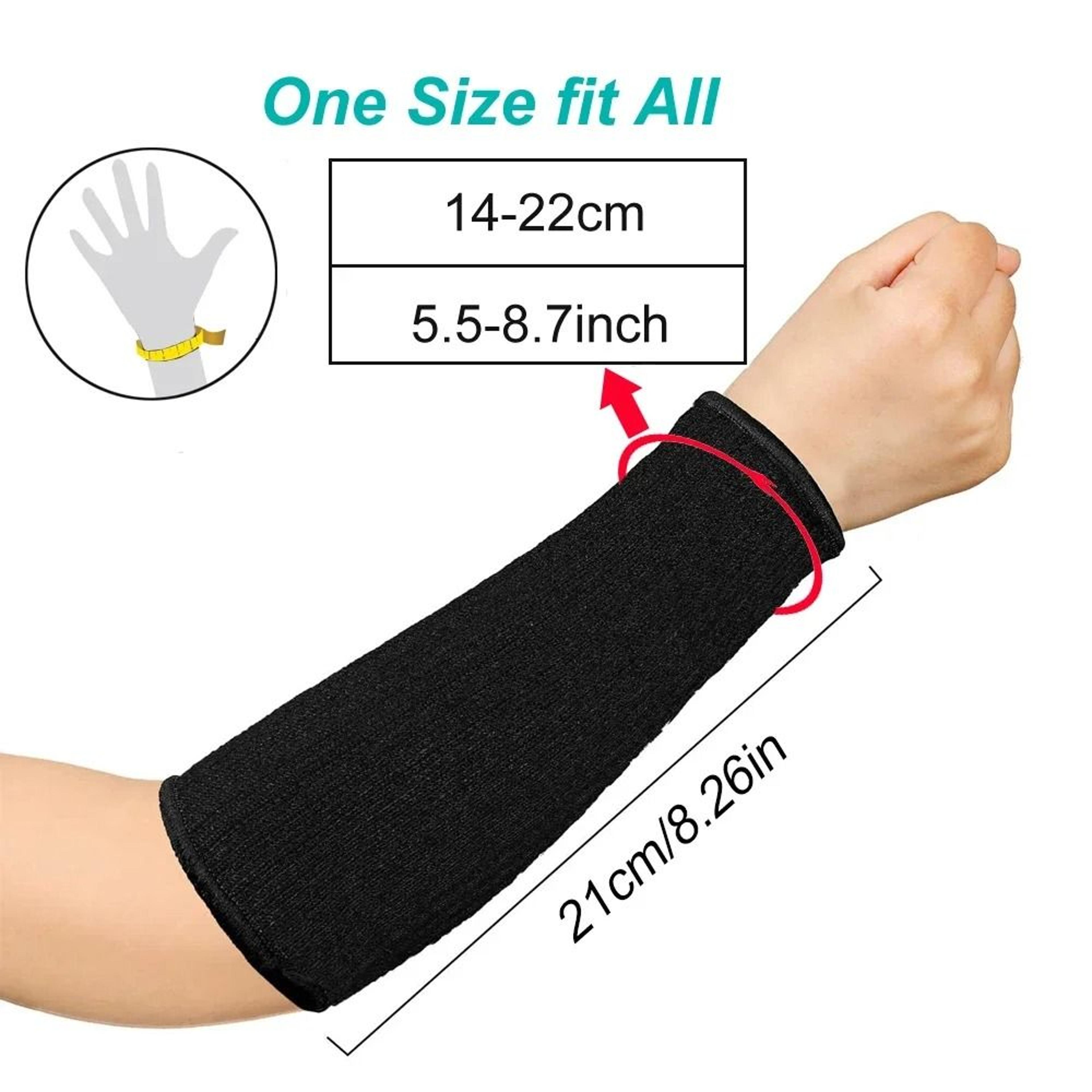 1 Pair Cut Resistant Arm Sleeves Level 5 Forearm Work Protectors 8