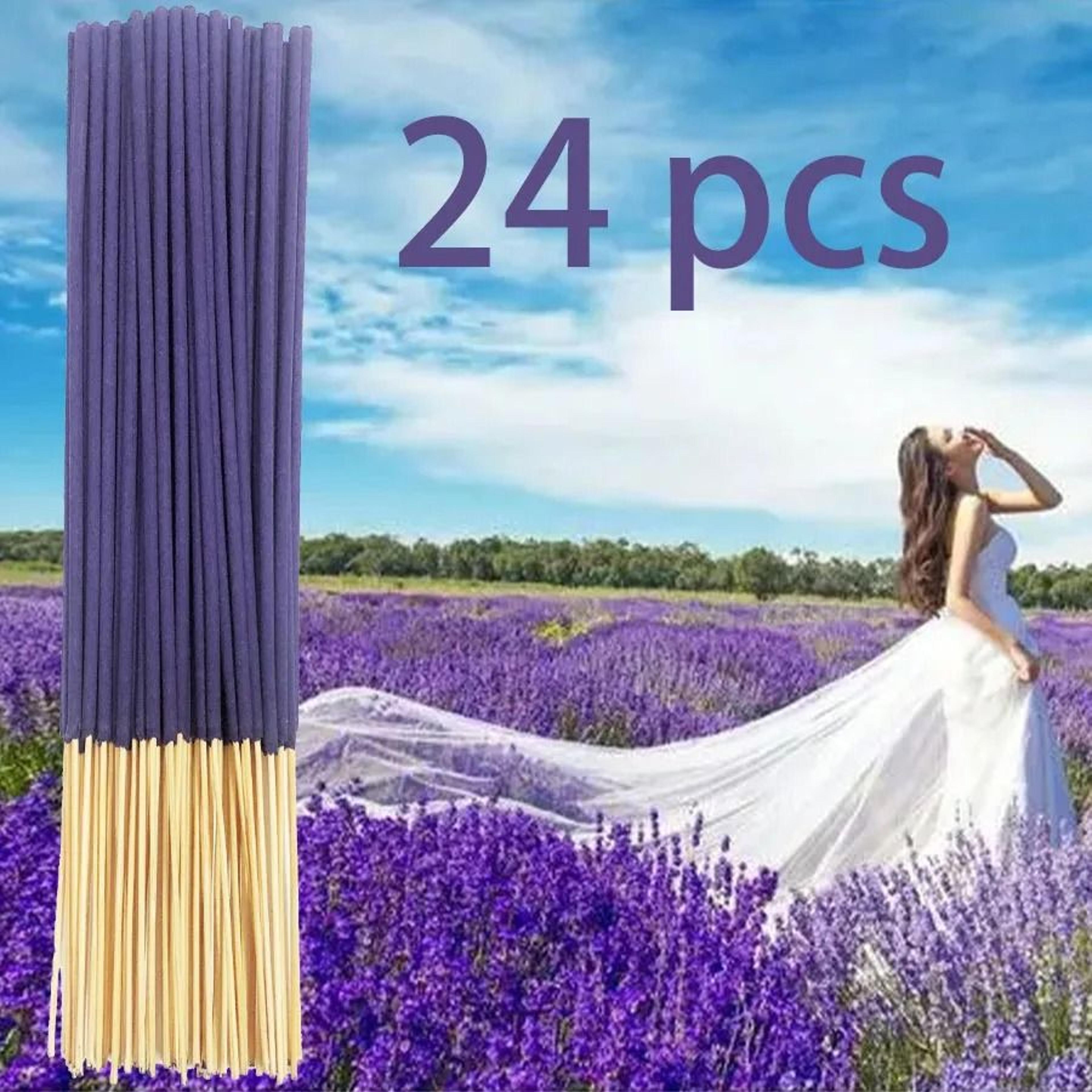Lavender Bamboo Incense Sticks 22cm Low Ash Aromatherapy 4
