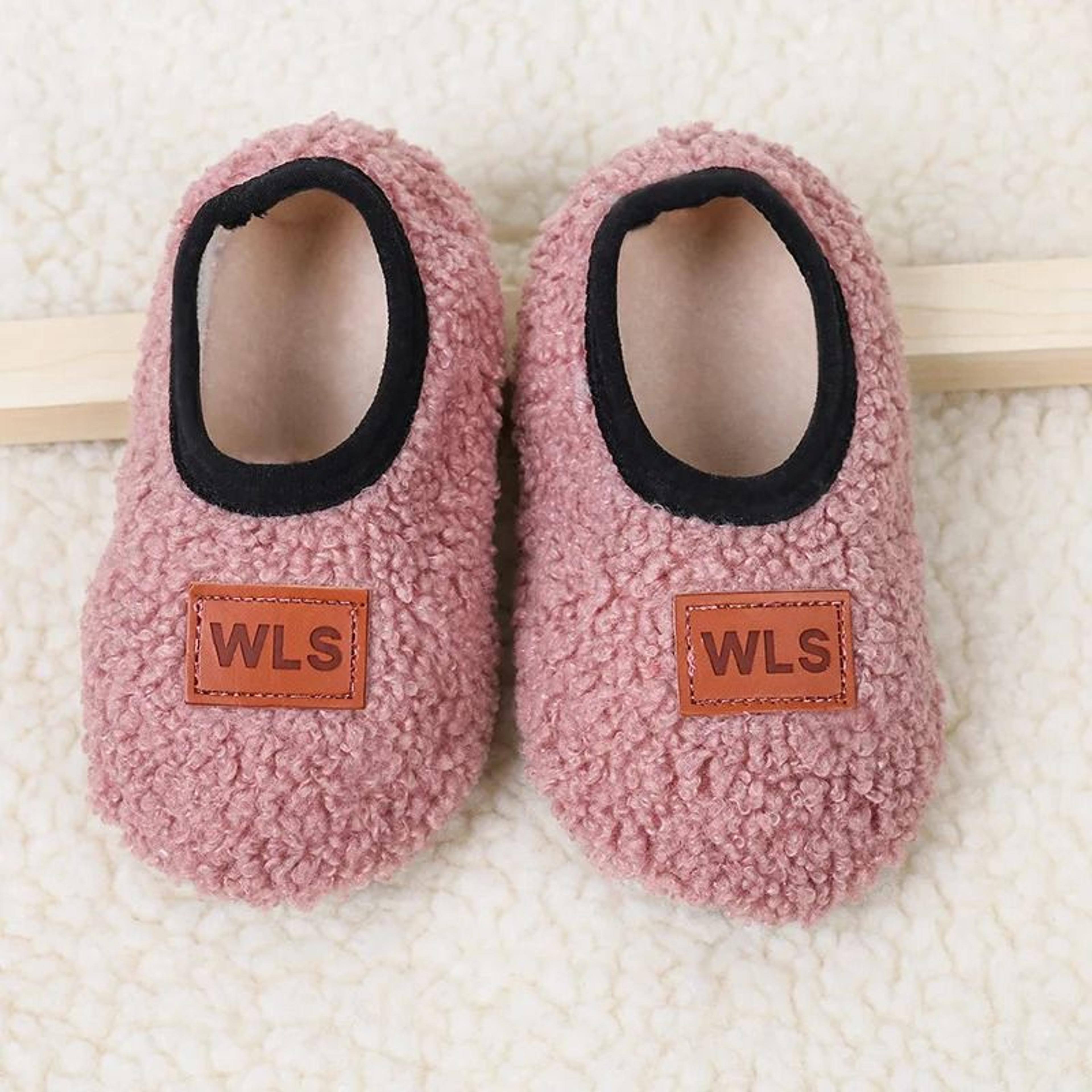 Cozy Plush Baby Slippers Non Slip Toddler Sock Shoes 3