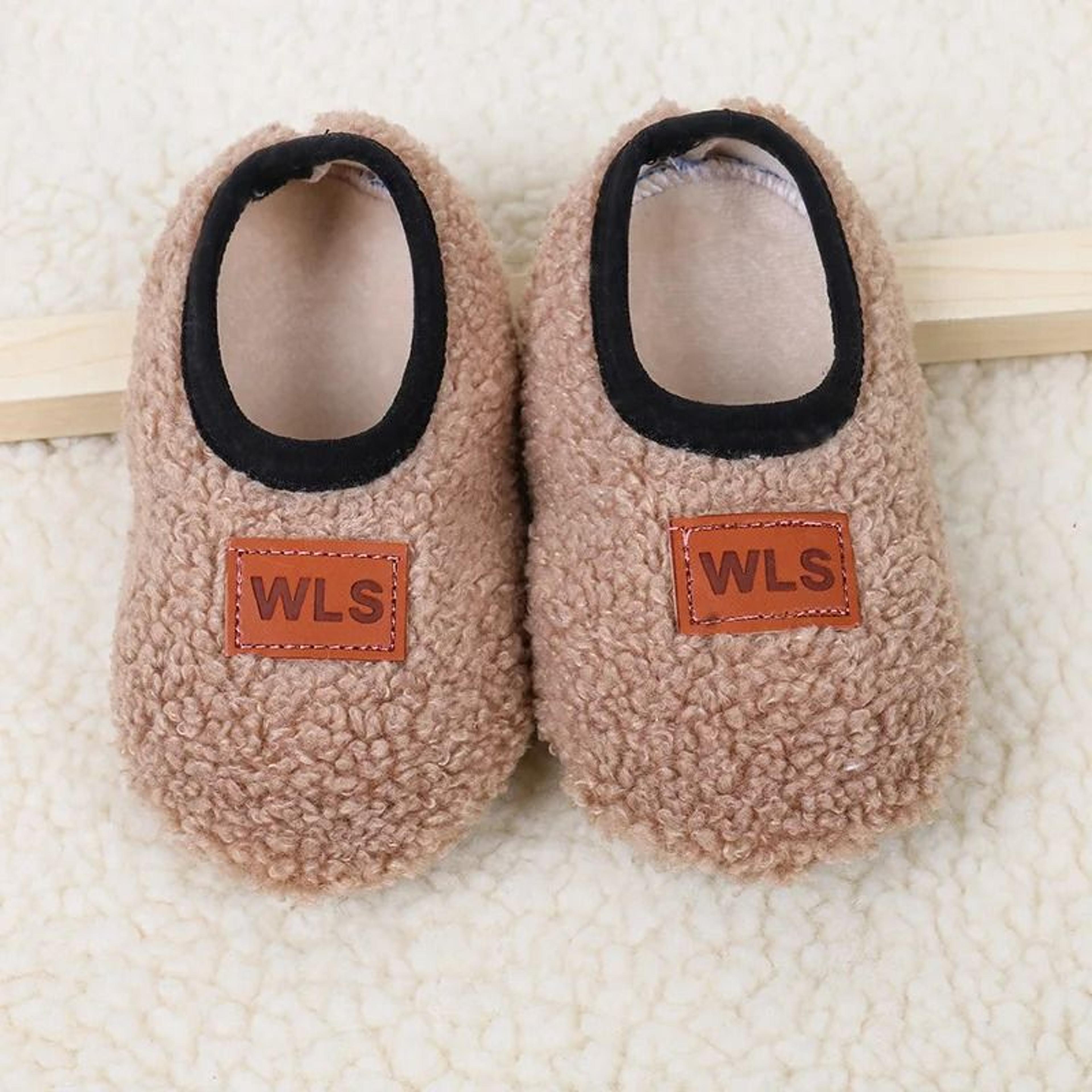 Cozy Plush Baby Slippers Non Slip Toddler Sock Shoes 4