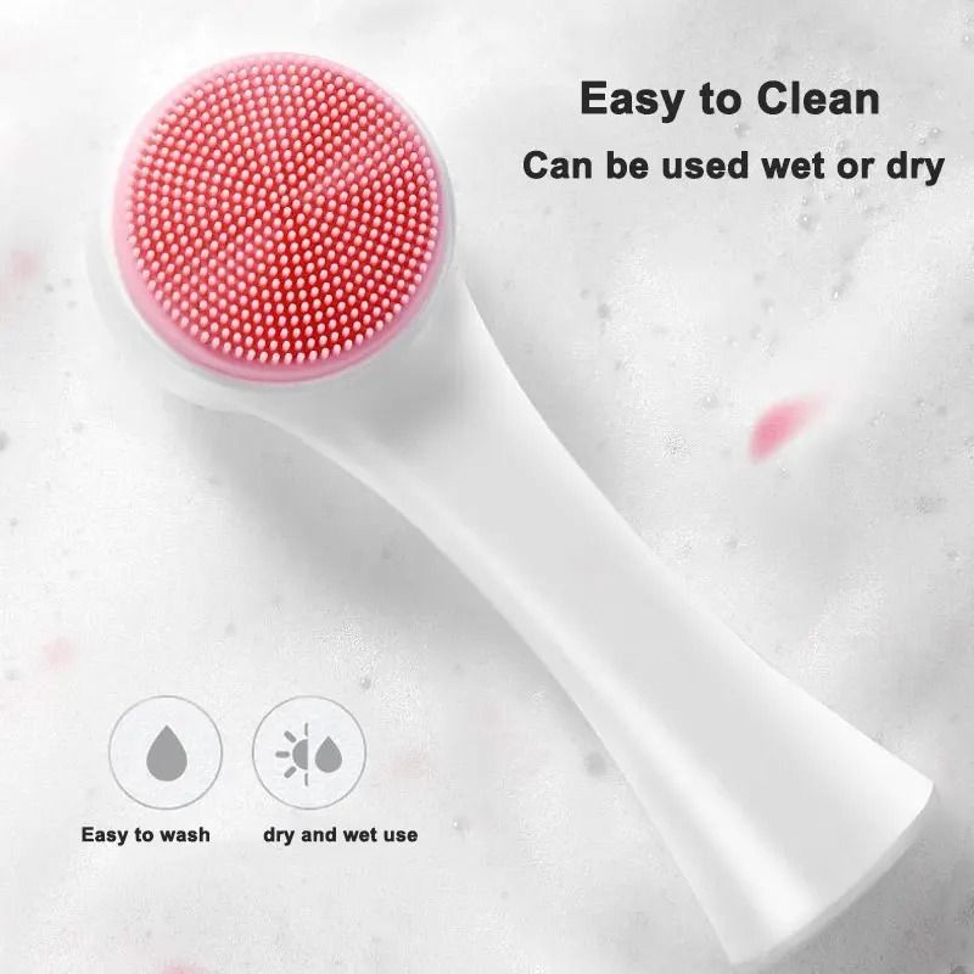 Double Sided Facial Cleansing Brush Soft Silicone Face Scrubber 6