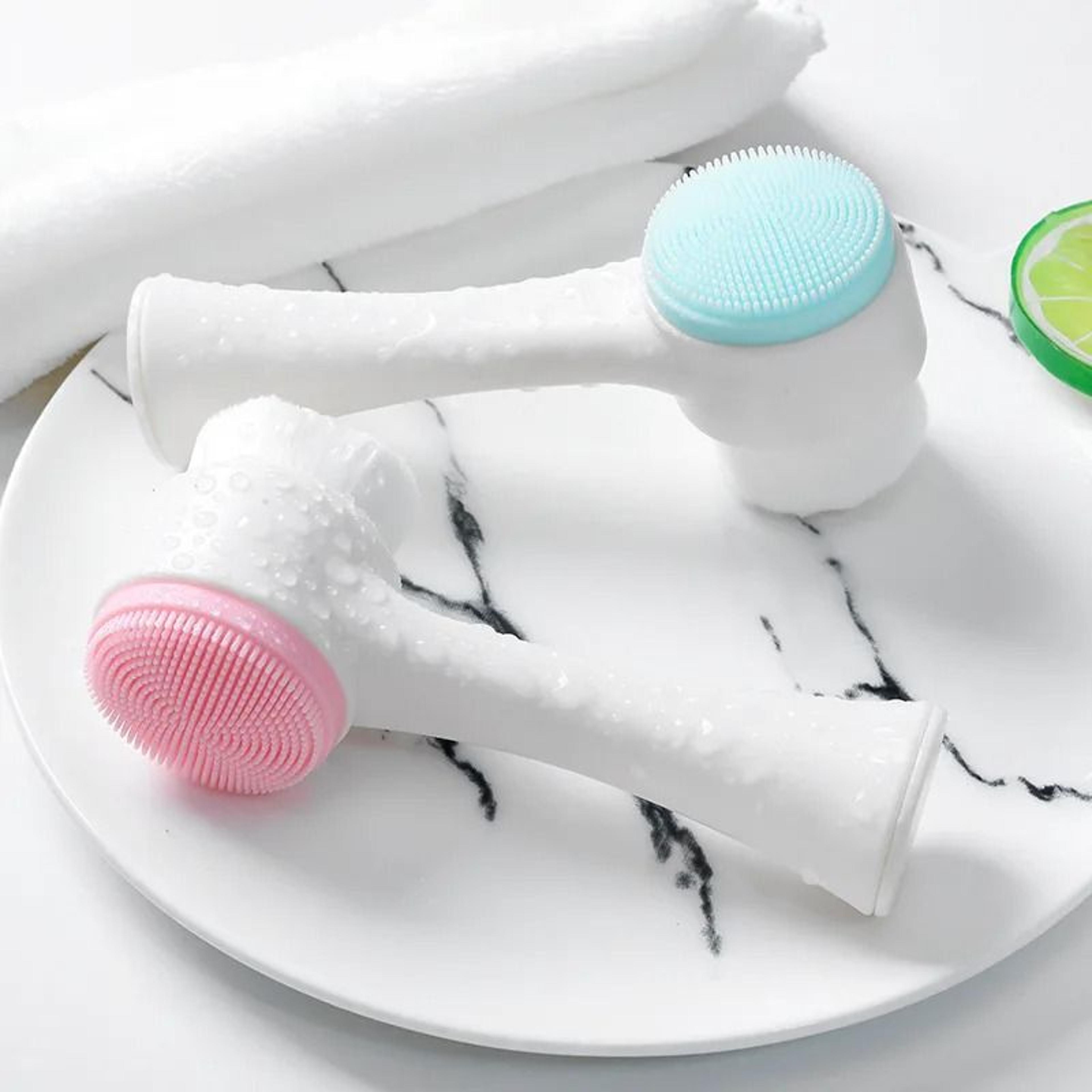 Double Sided Facial Cleansing Brush Soft Silicone Face Scrubber 7