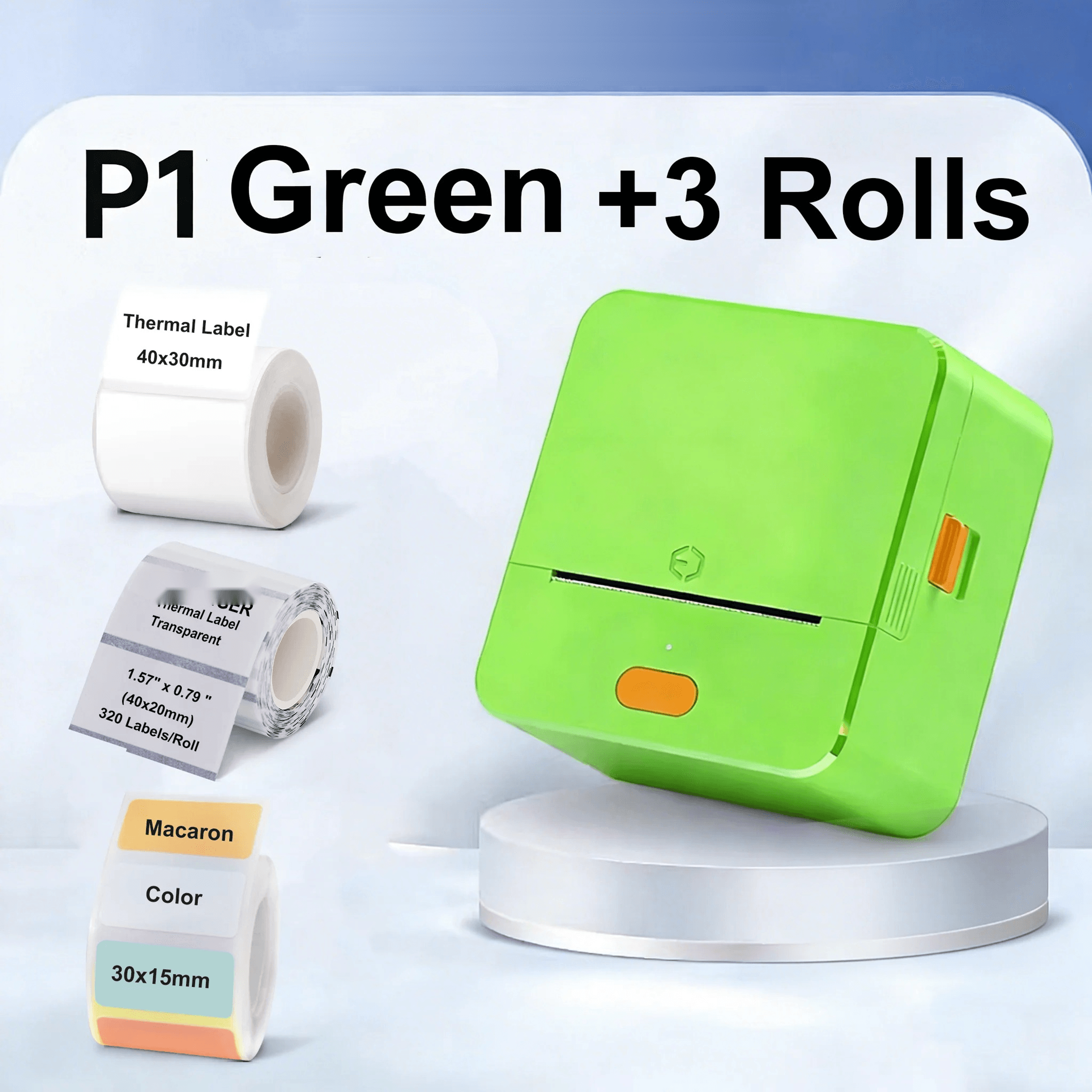 Portable P1 Bluetooth Thermal Label Printer  Wireless Inkless Sticker Maker 4