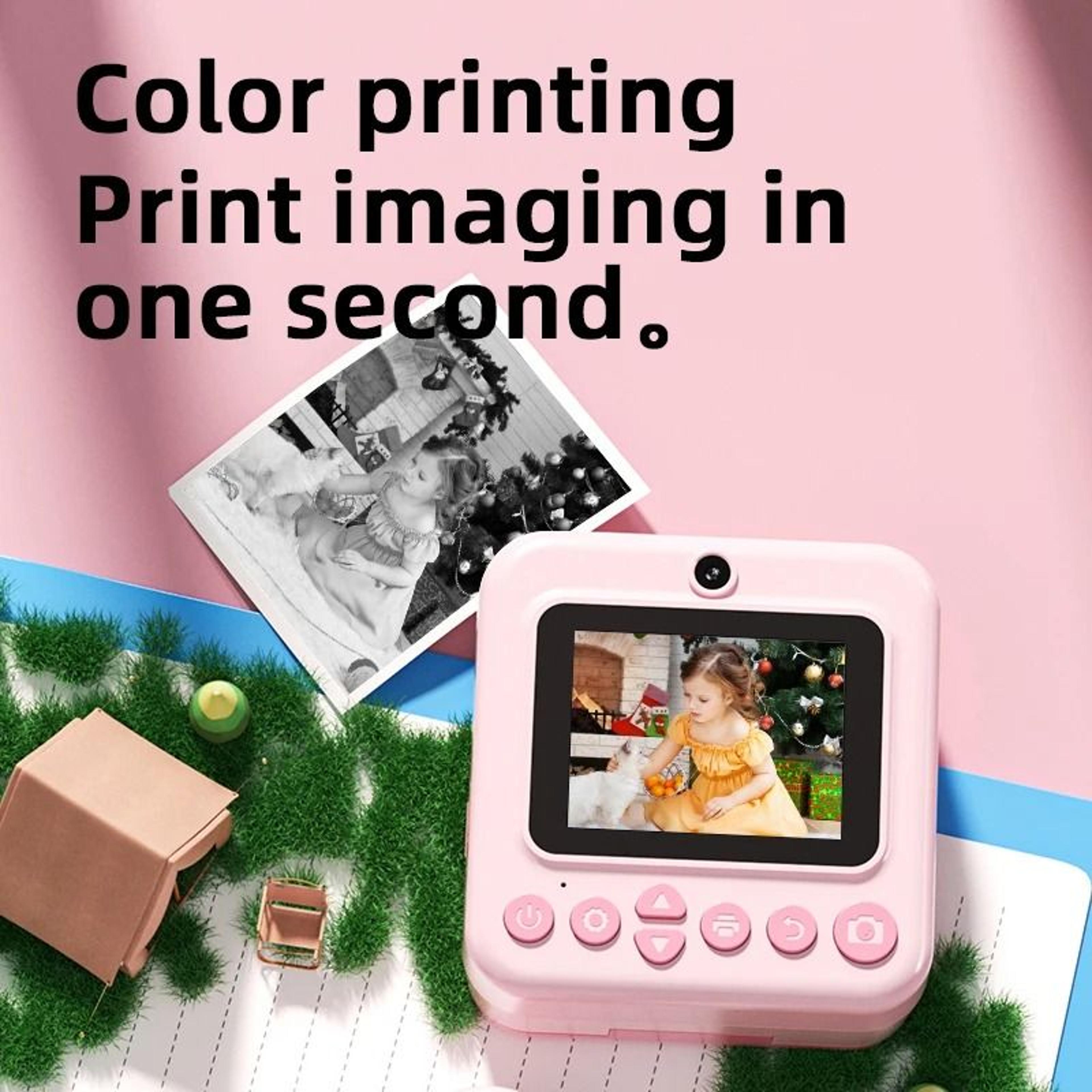 Kids Instant Print Digital Camera  1080P HD Mini Photo Printer Camera 15