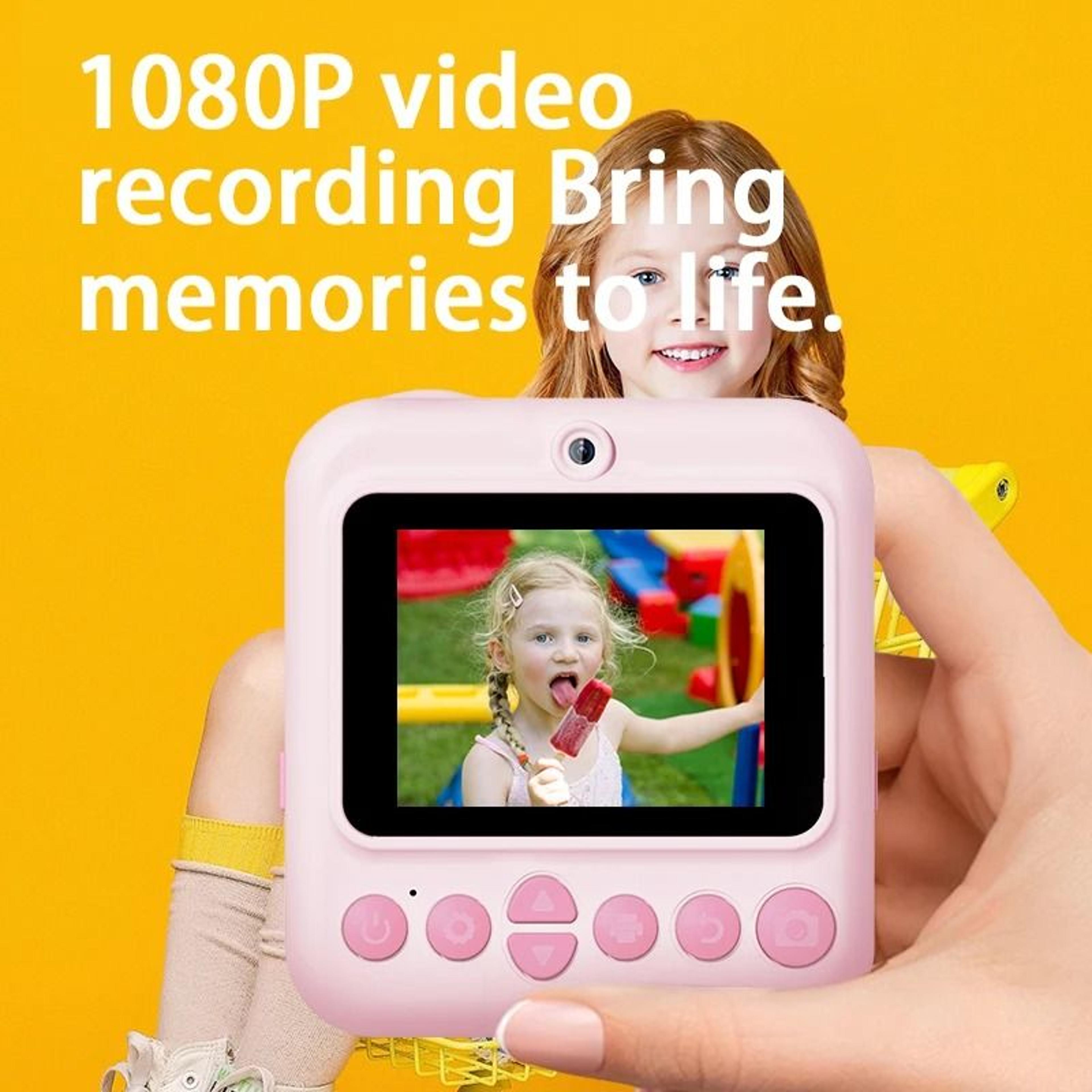 Kids Instant Print Digital Camera  1080P HD Mini Photo Printer Camera 13