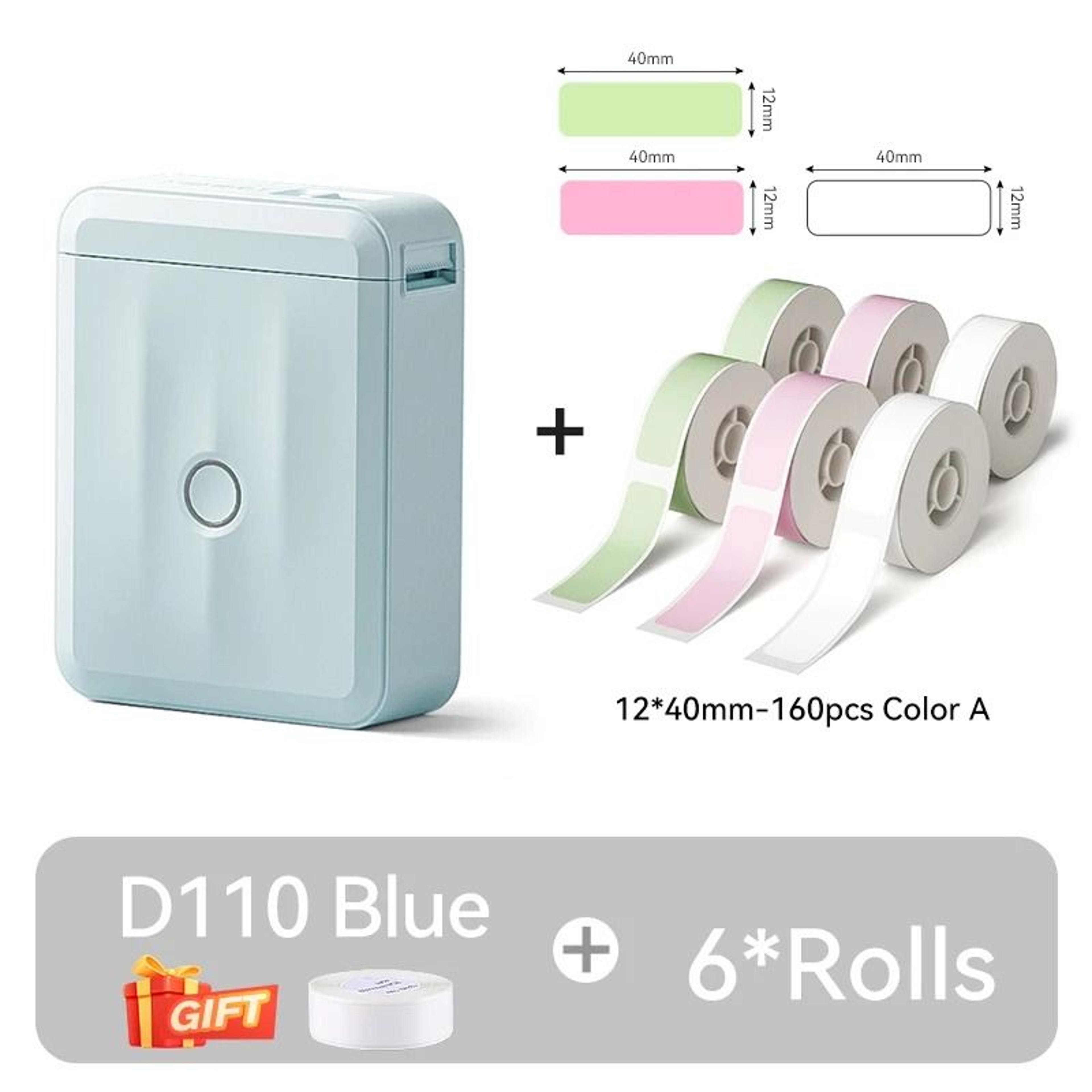 D110 Mini Bluetooth Label Maker  Portable Inkless Sticker Printer 24