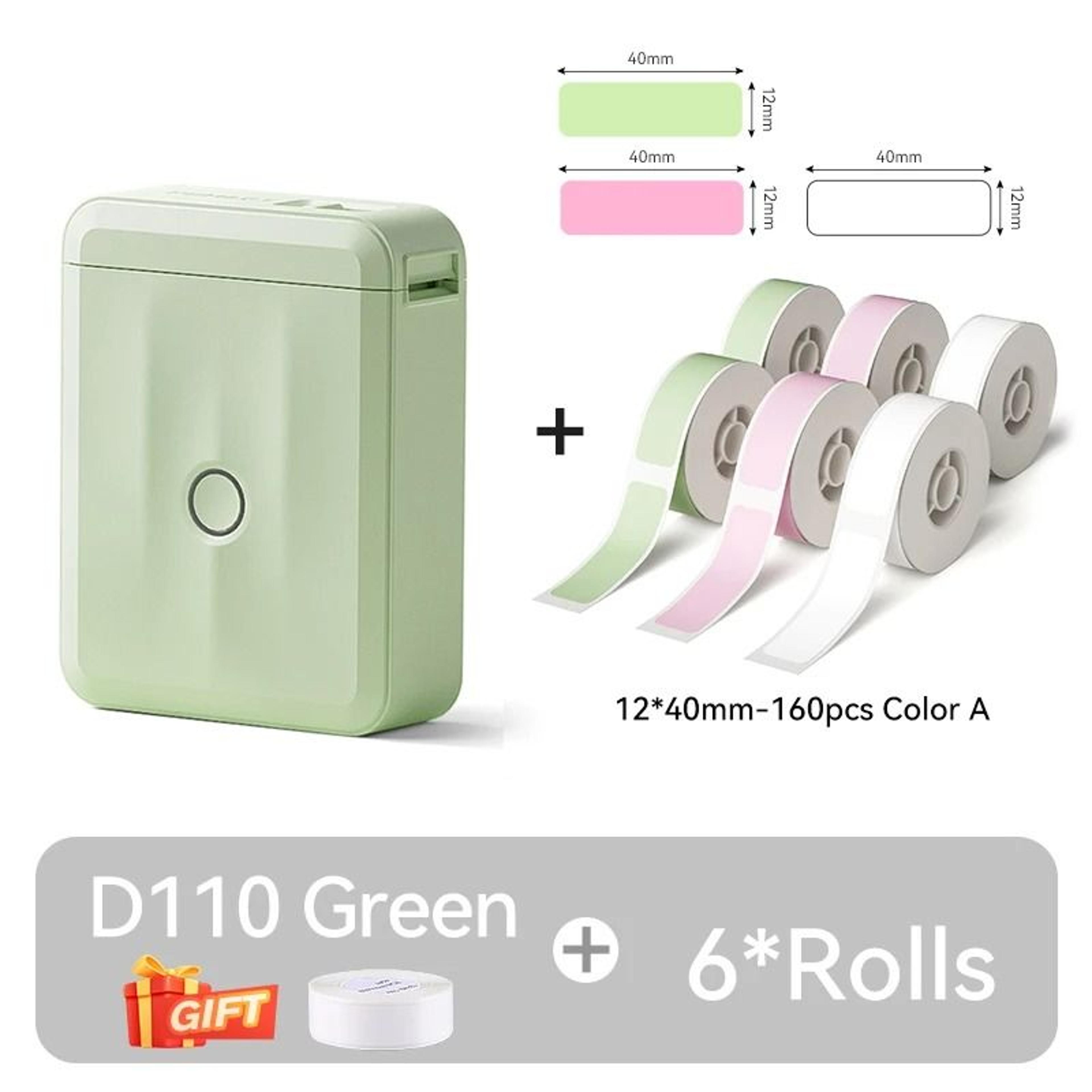 D110 Mini Bluetooth Label Maker  Portable Inkless Sticker Printer 26