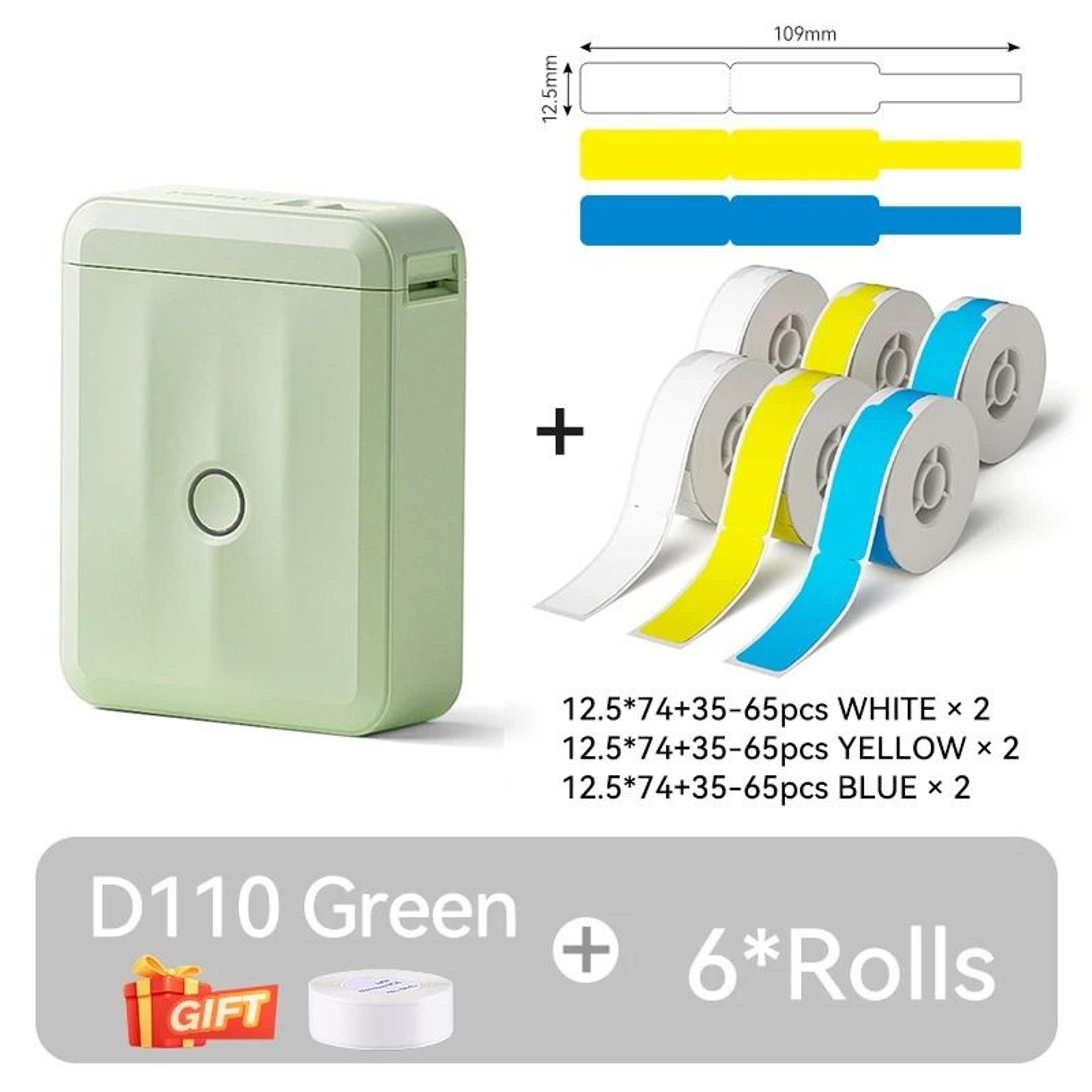 D110 Mini Bluetooth Label Maker  Portable Inkless Sticker Printer 23