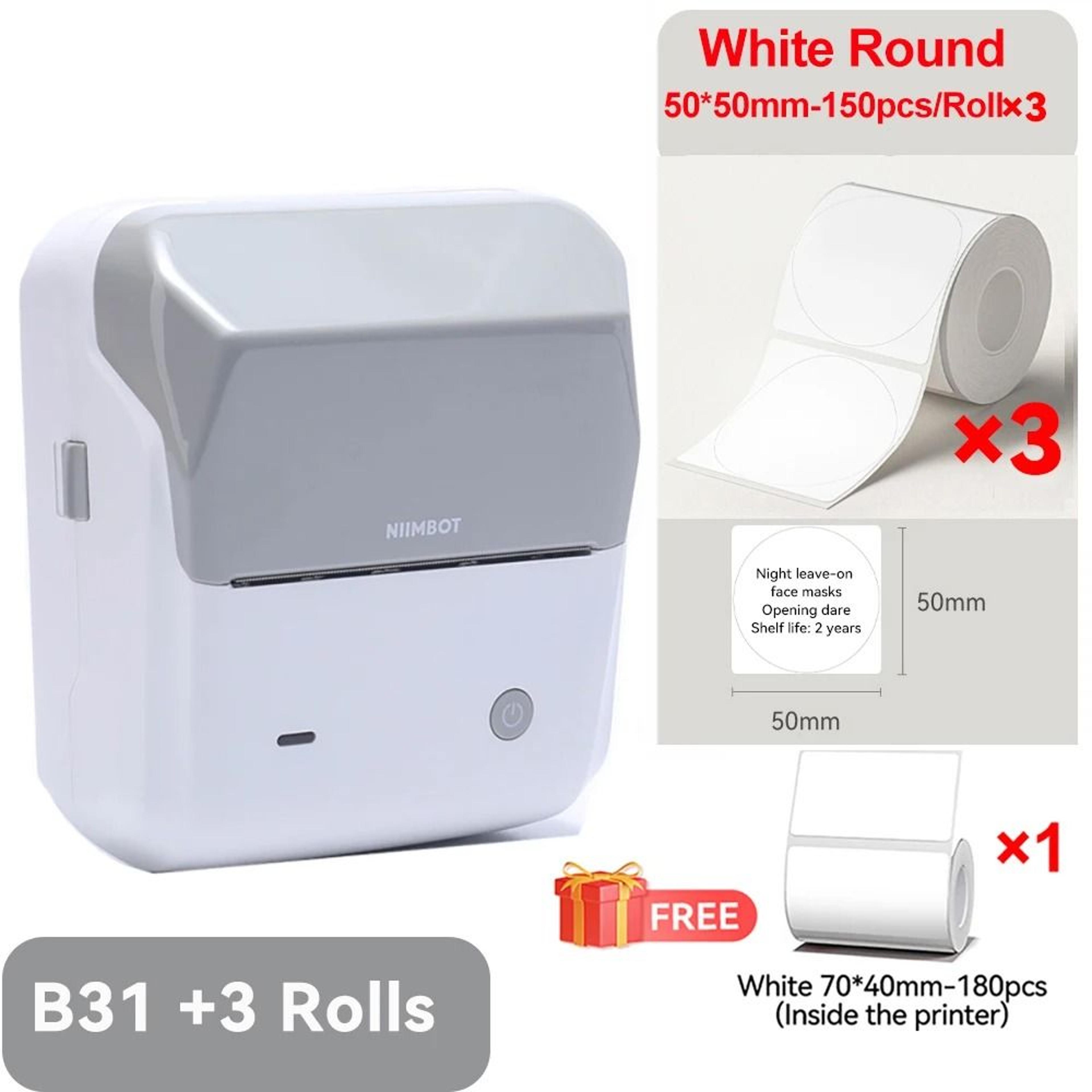 B31 Wireless Thermal Label Printer  3 Inch Inkless Barcode Sticker Maker 13