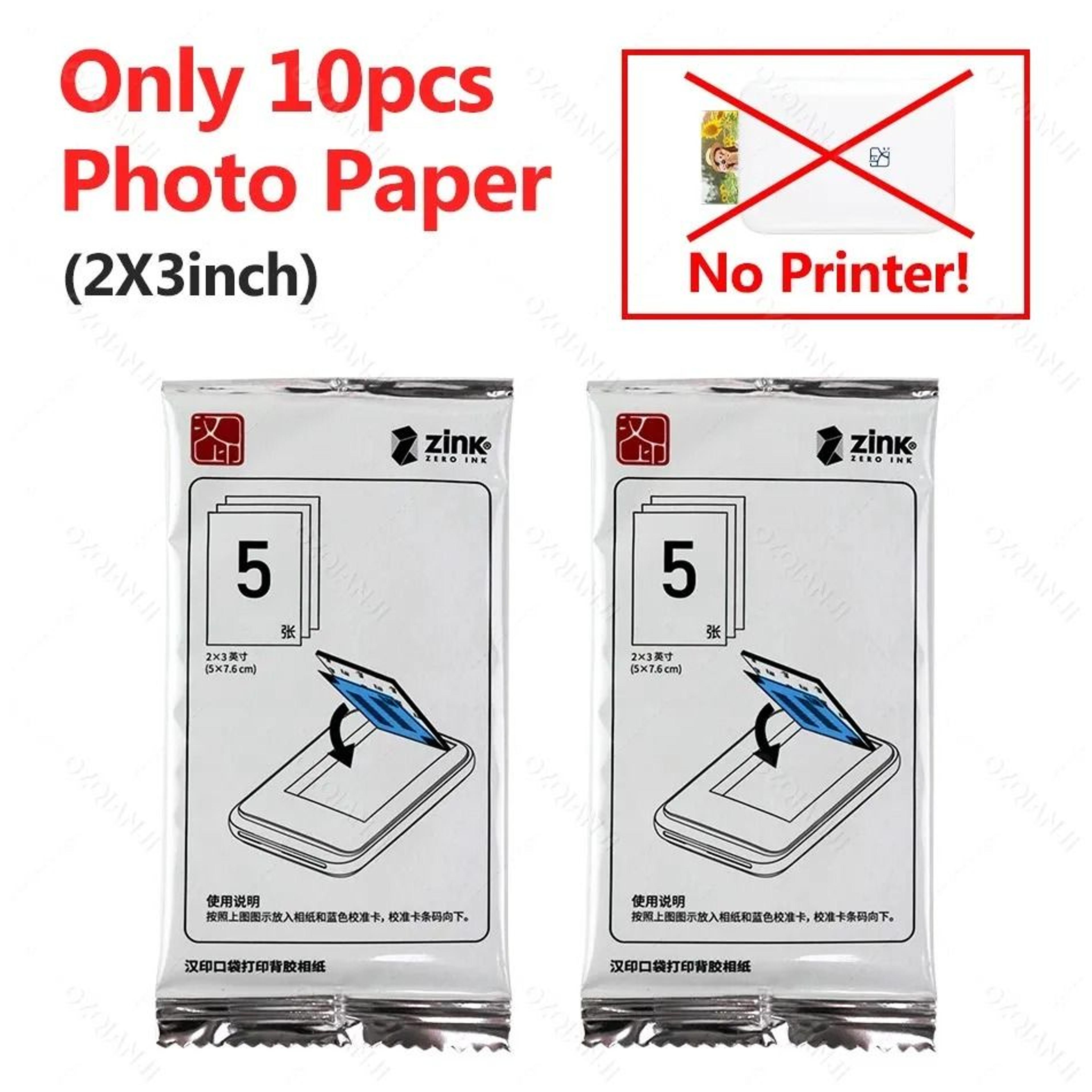 MT53 Mini Bluetooth Photo Printer  Portable 2x3 Inkless Color Sticker Printer 0