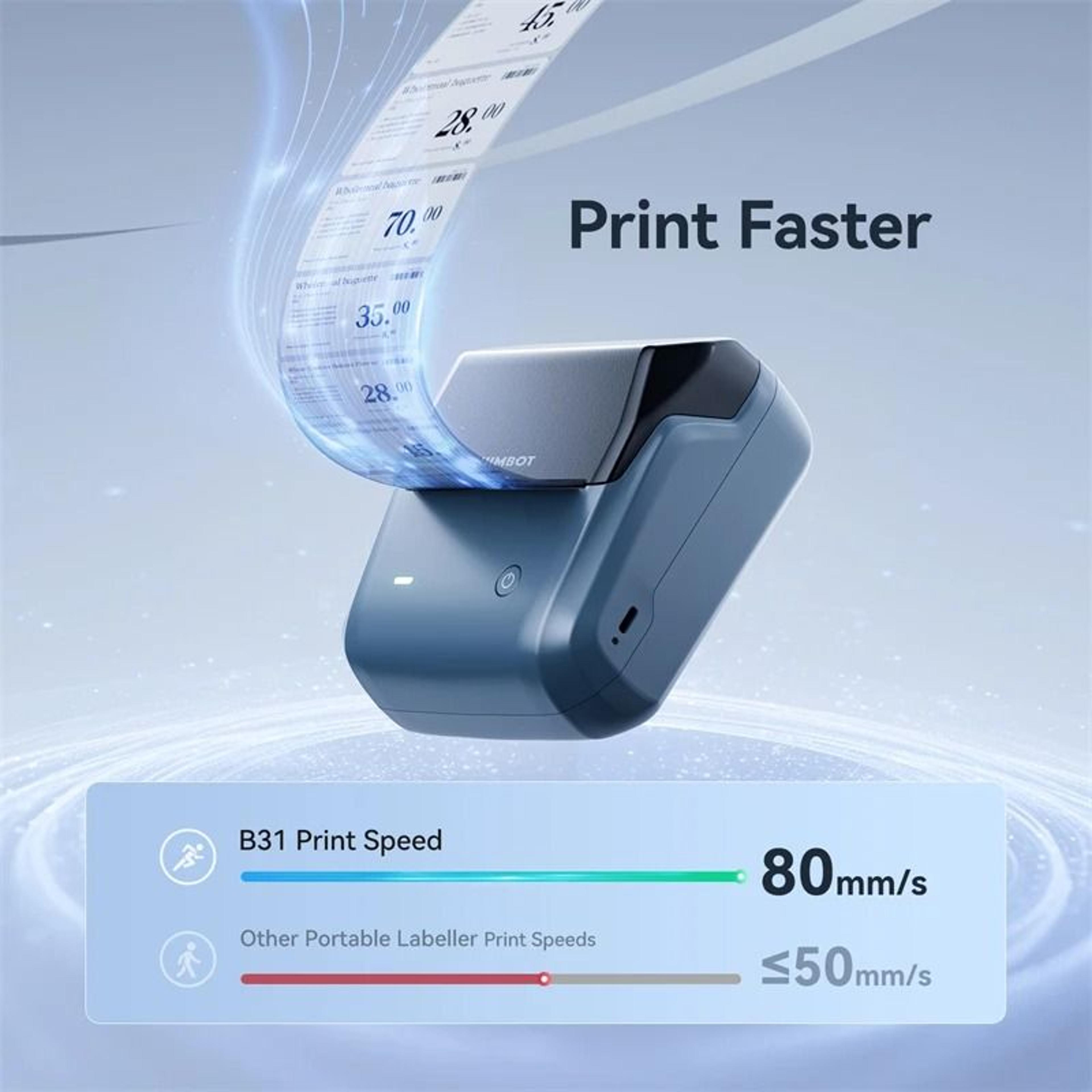 B31 Wireless Thermal Label Printer  3 Inch Portable Barcode Sticker Maker 11