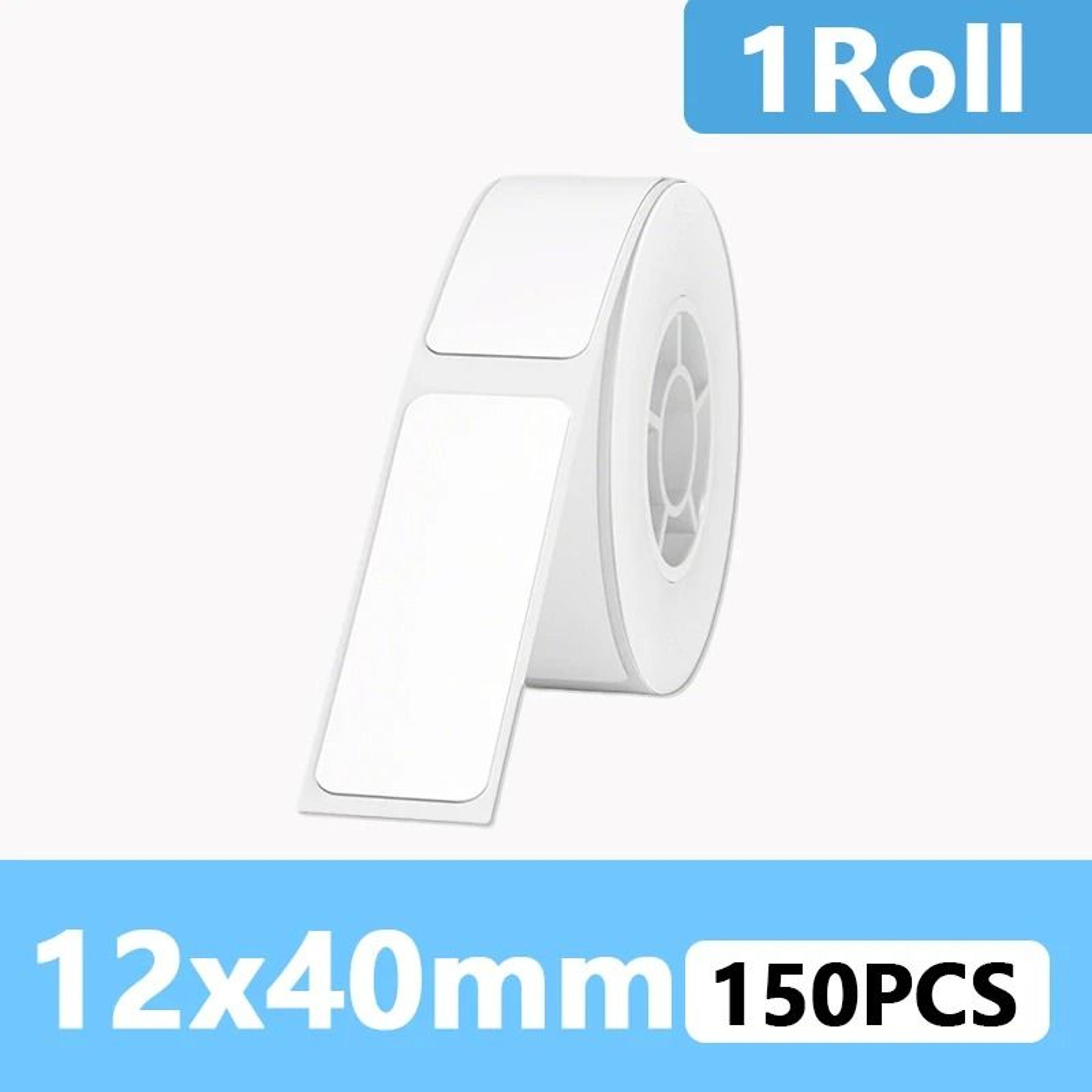 White Thermal Label Sticker Rolls  Self Adhesive Inkless Printer Paper Refills 1