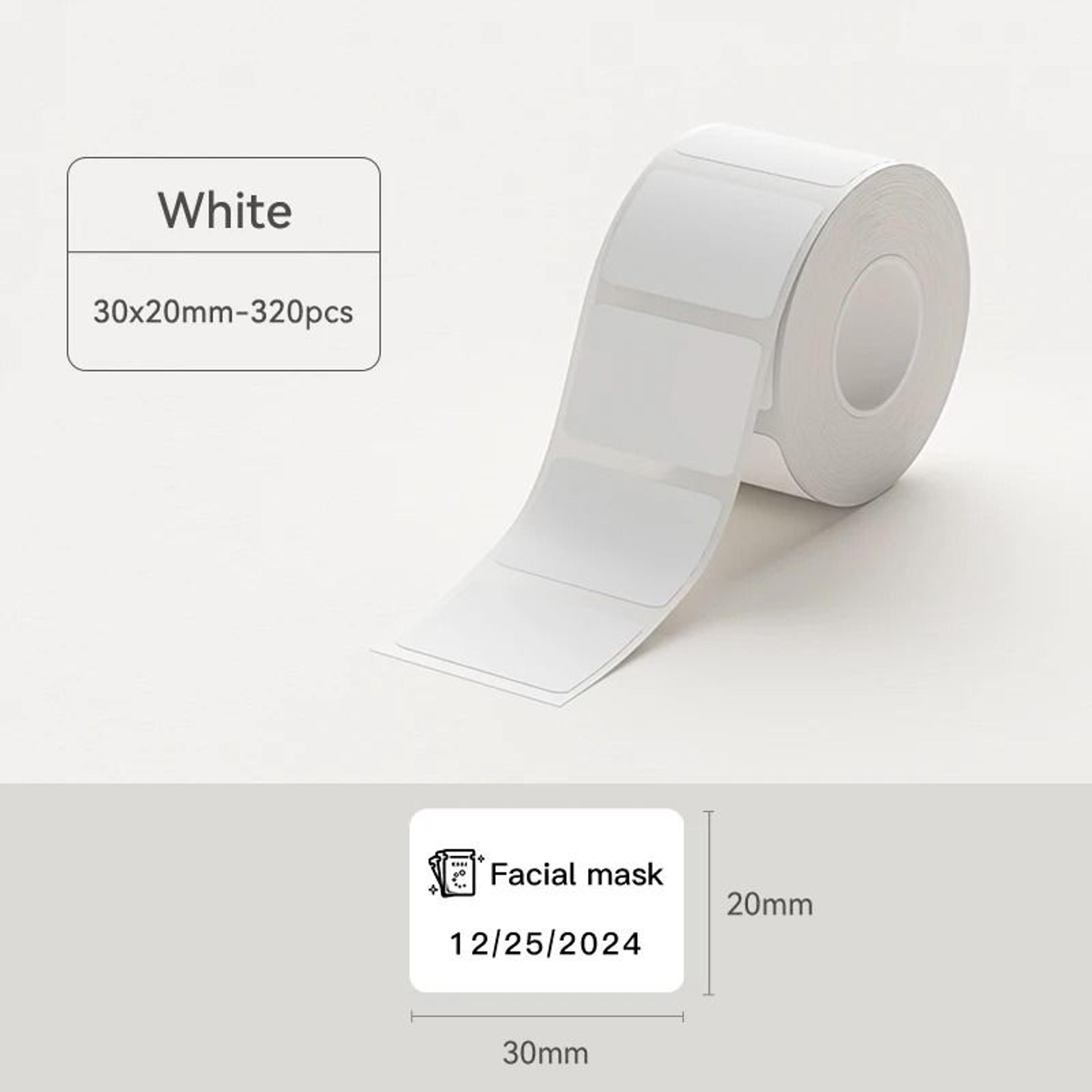 White Thermal Label Sticker Rolls  Self Adhesive Printable Printer Labels 2050mm 4
