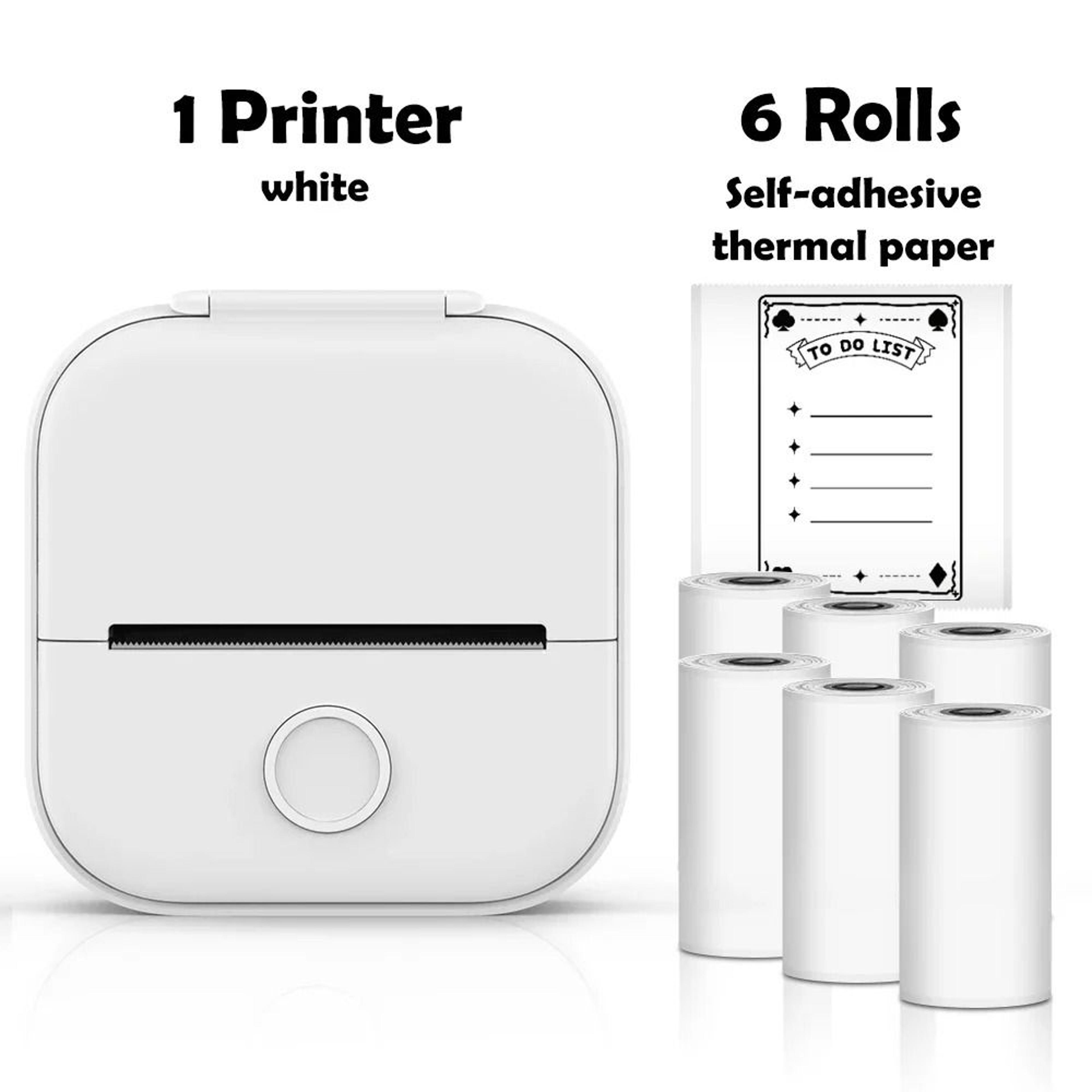 T02 Mini Bluetooth Pocket Printer  Portable Inkless Photo And Sticker Maker 0
