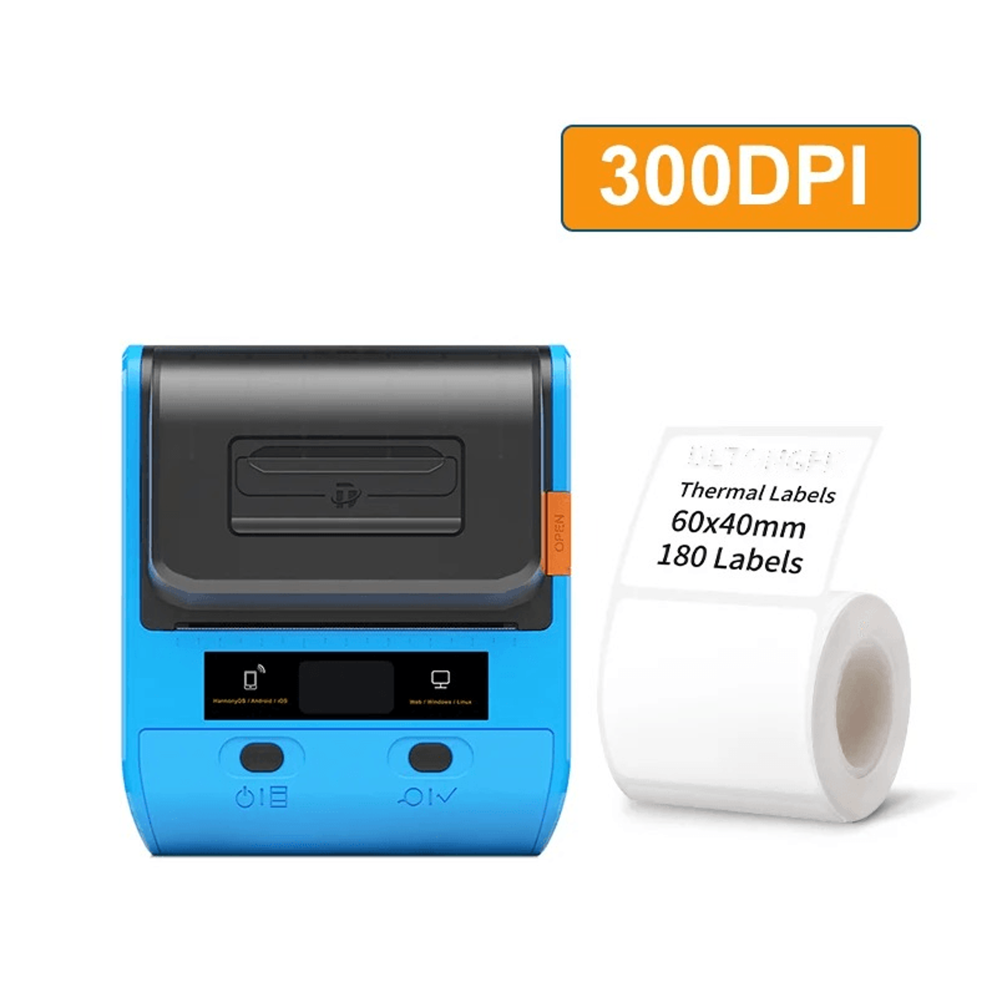 Portable Bluetooth Thermal Label Printer  Wireless Inkless Barcode Sticker Maker 2