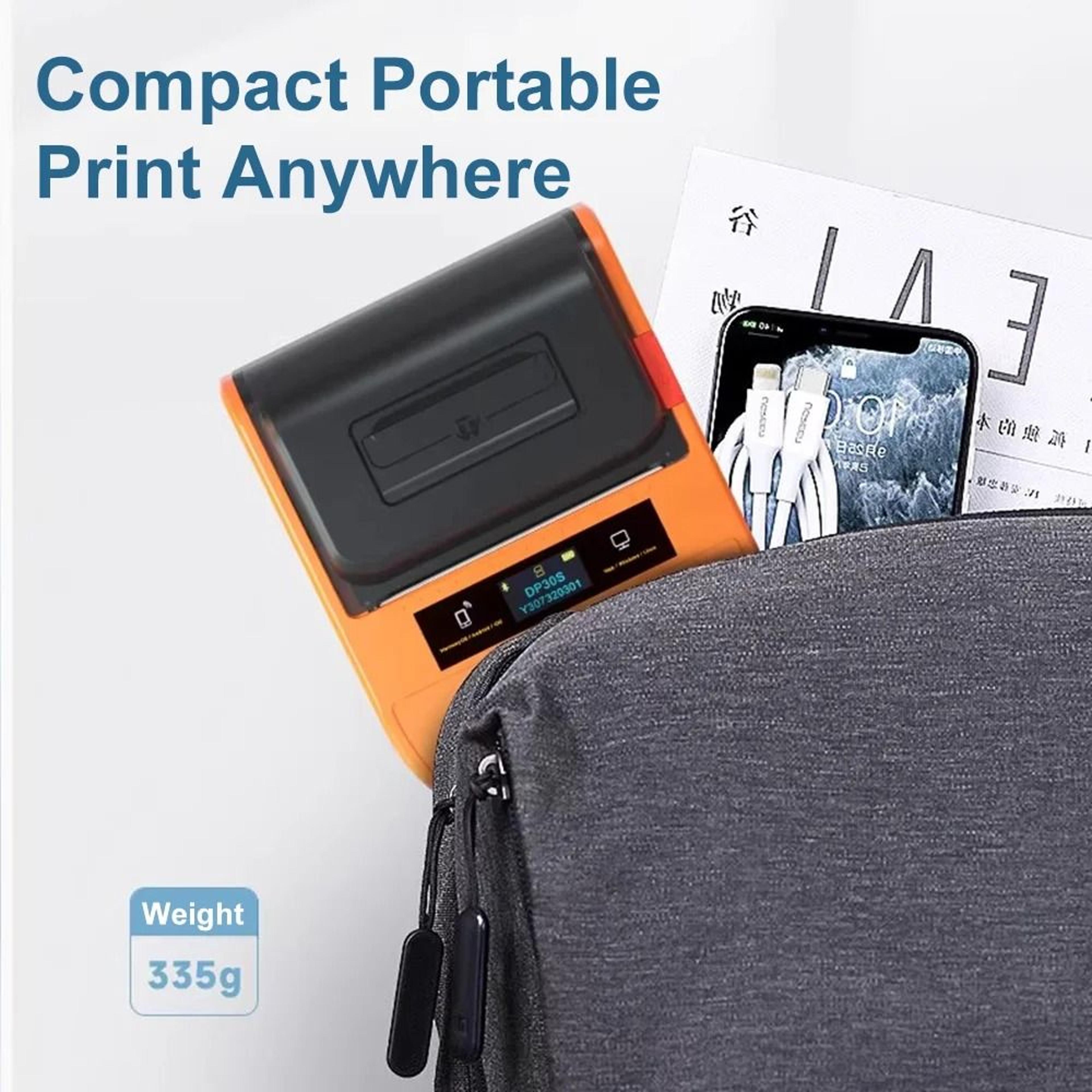 Portable Bluetooth Thermal Label Printer  Wireless Barcode And Sticker Maker 12