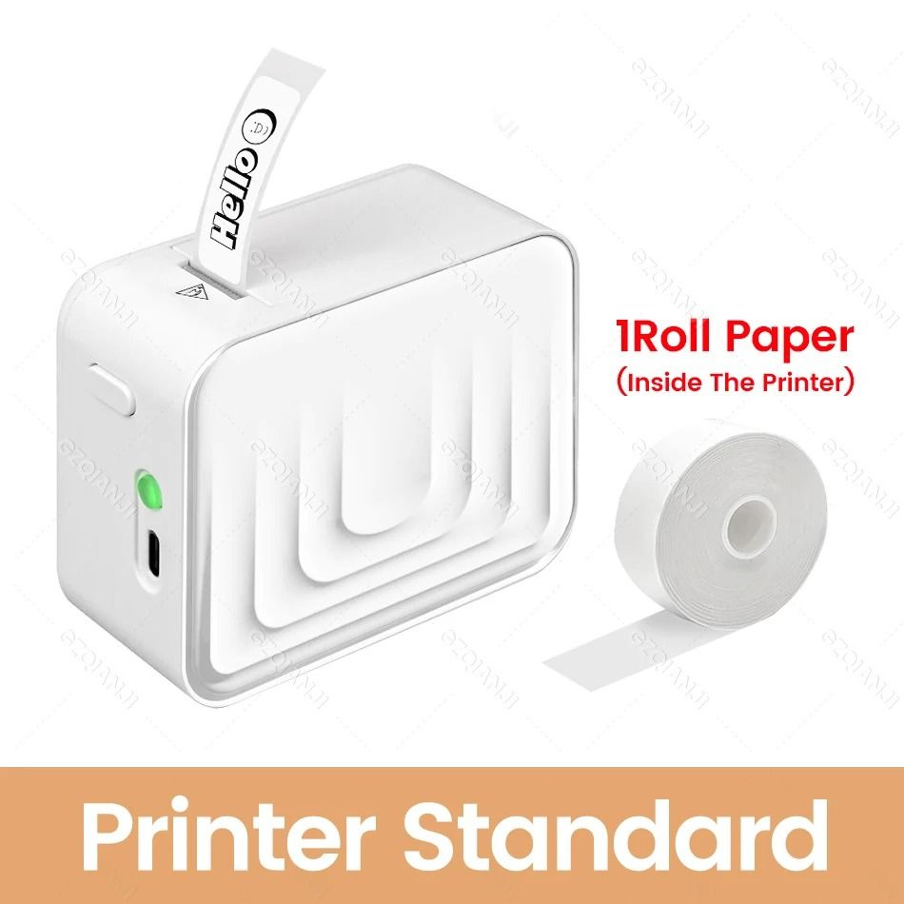 Mini Bluetooth Label Maker  Portable Inkless Printer With Adhesive Sticker Options 8