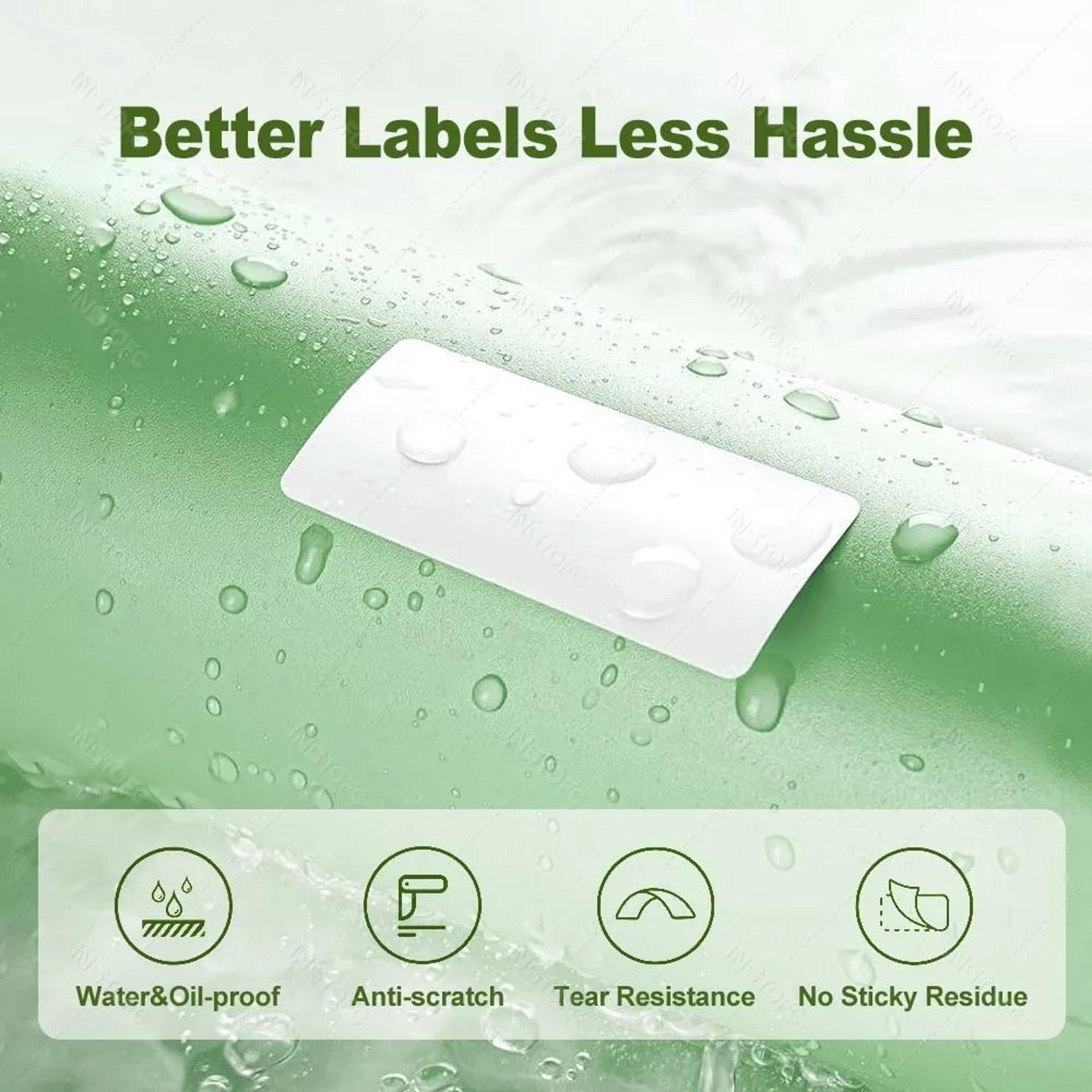 Mini Bluetooth Label Maker  Portable Inkless Printer With Adhesive Sticker Options 10