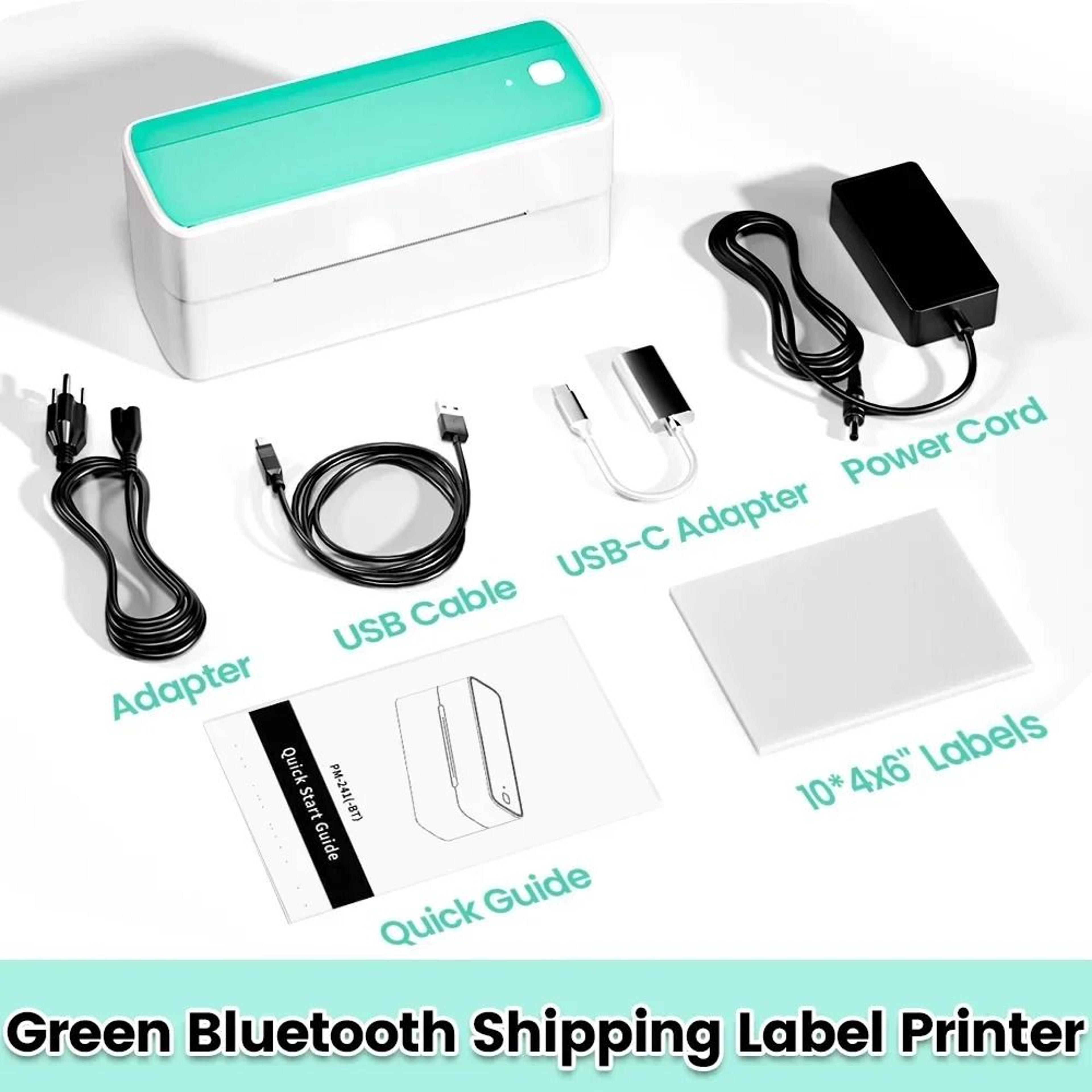 4x6 Bluetooth Thermal Shipping Label Printer  Wireless Inkless Barcode Printer 6