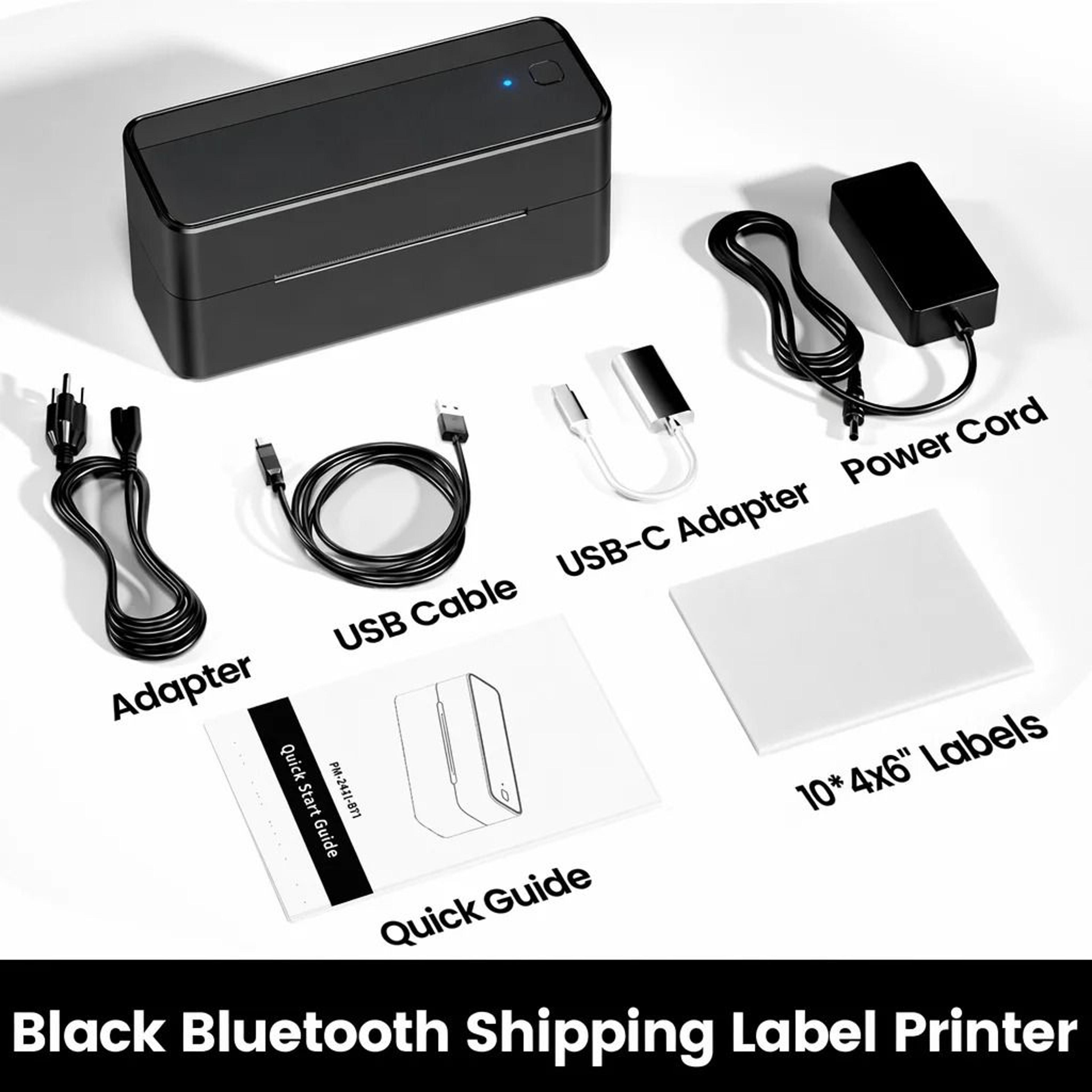 4x6 Bluetooth Thermal Shipping Label Printer  Wireless Inkless Barcode Printer 1