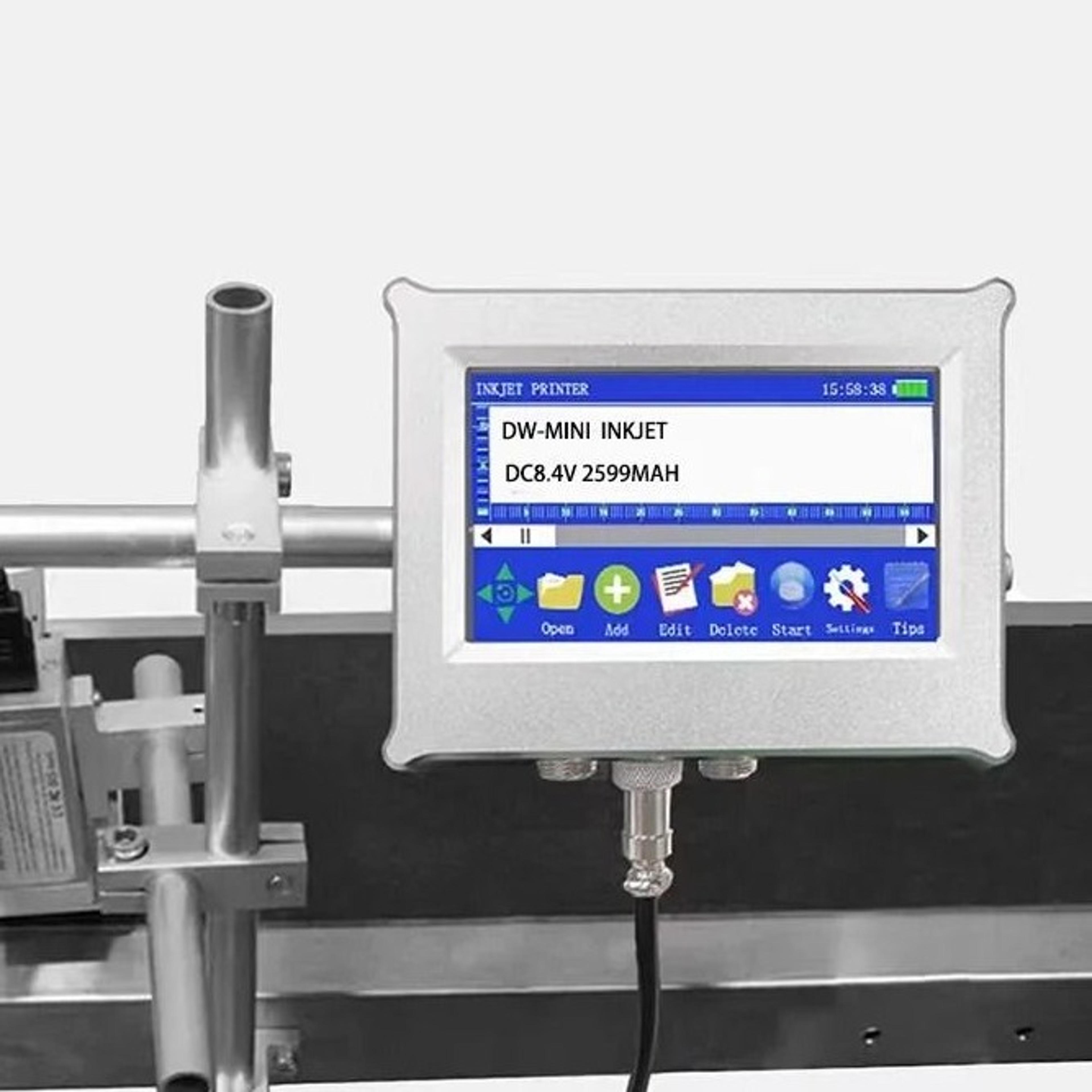 y45l automatic inkjet coding printer – 12.7mm date and barcode printing machine