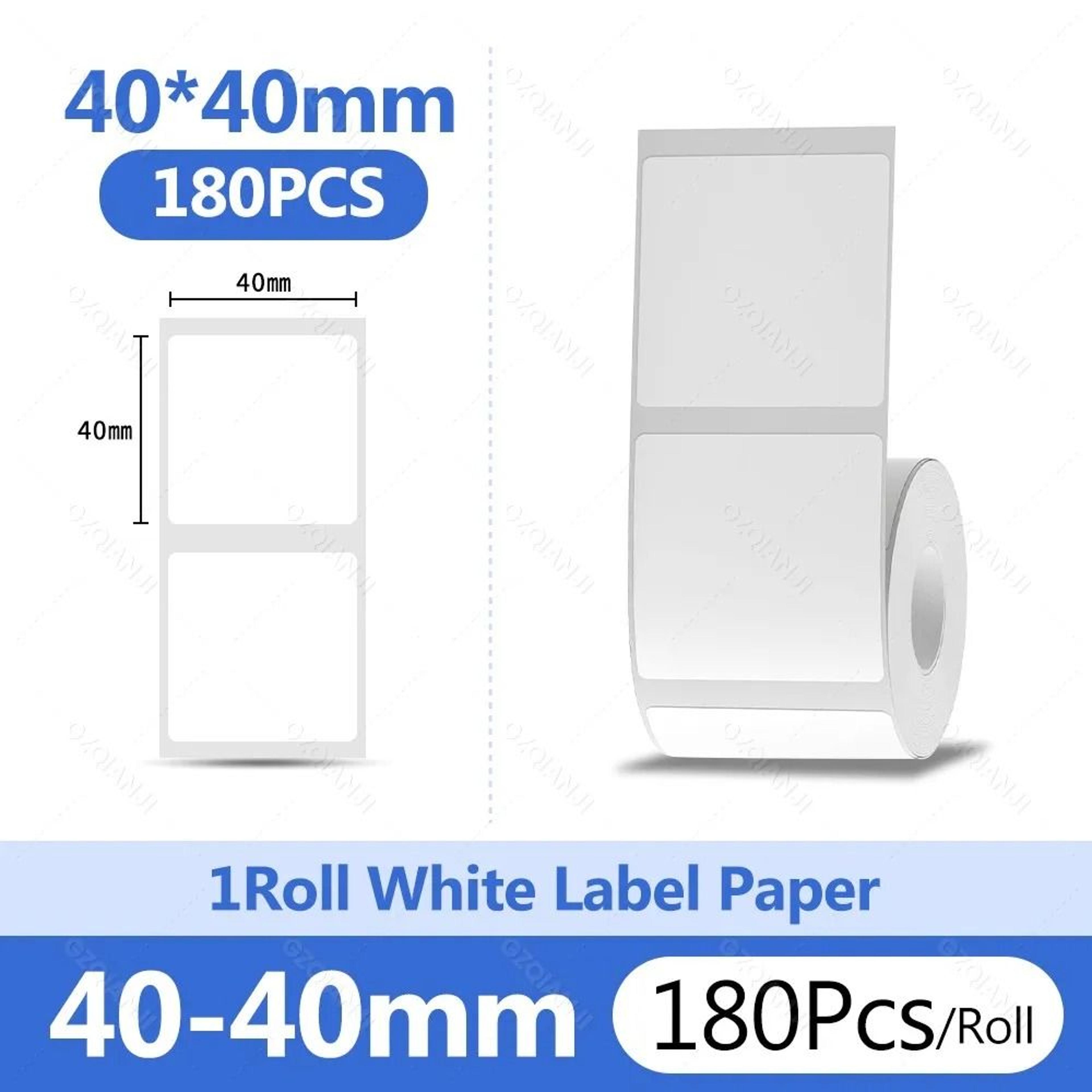 Waterproof White Thermal Label Stickers  Self Adhesive Printer Paper Refills 11