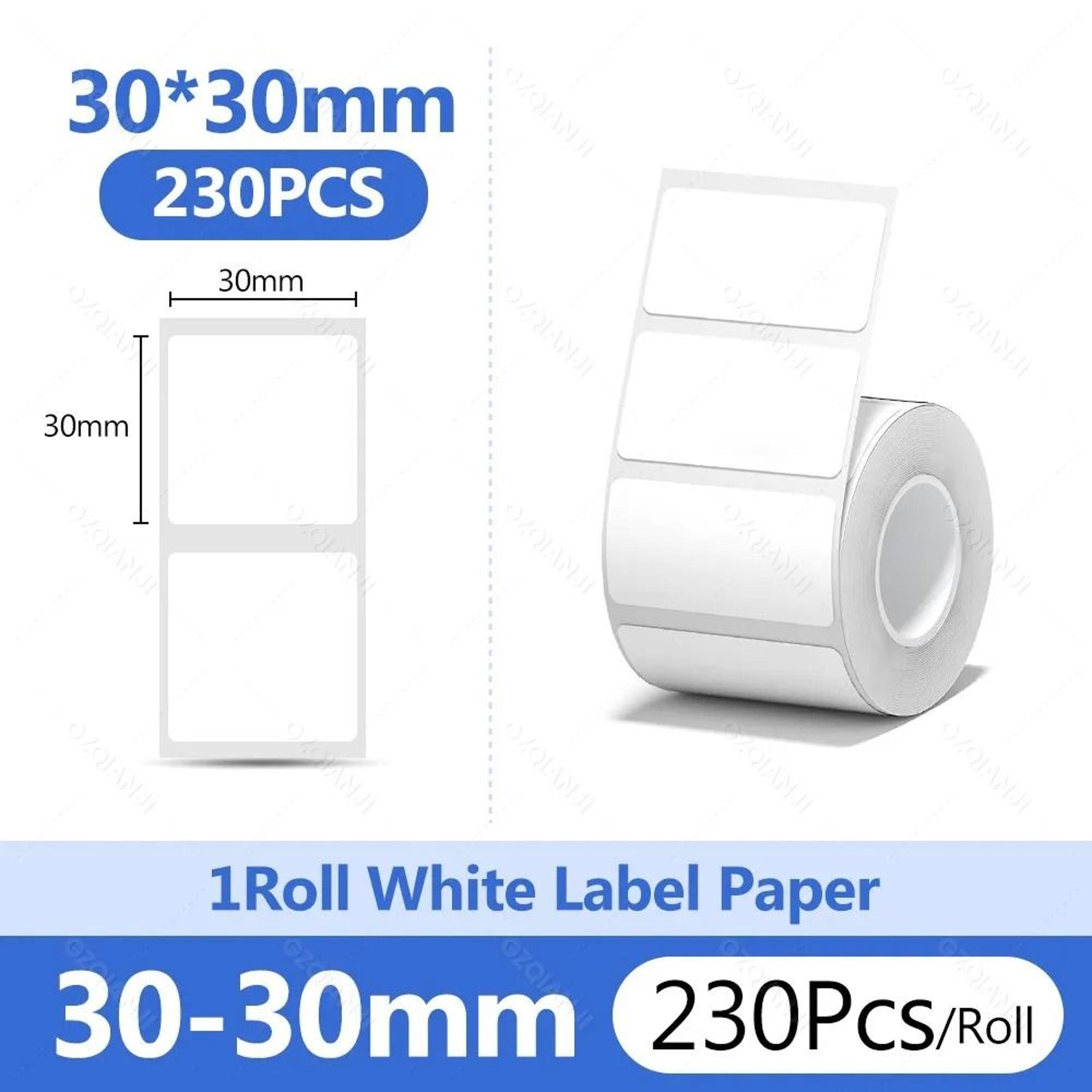 Waterproof White Thermal Label Stickers  Self Adhesive Printer Paper Refills 5