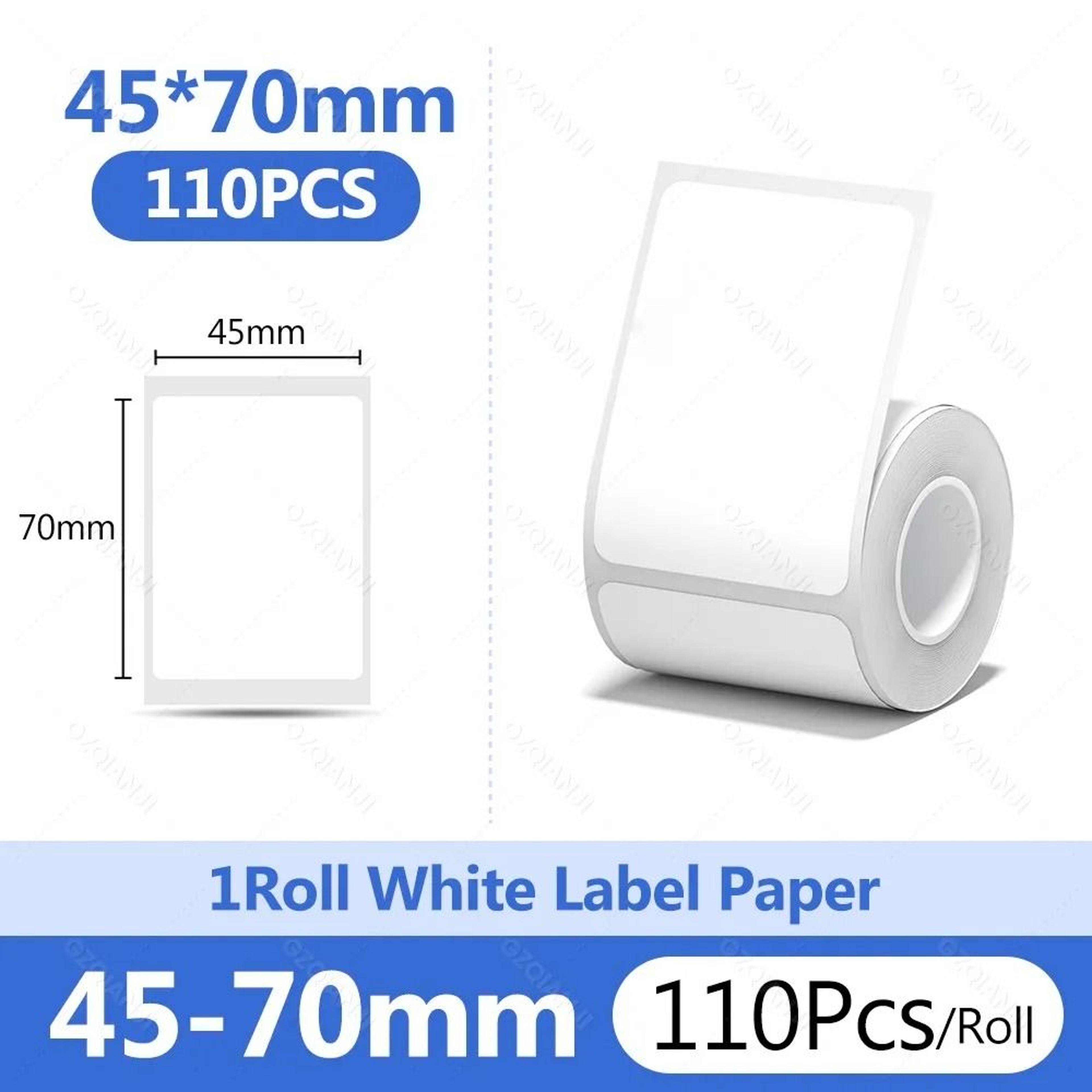 Waterproof White Thermal Label Stickers  Self Adhesive Printer Paper Refills 17