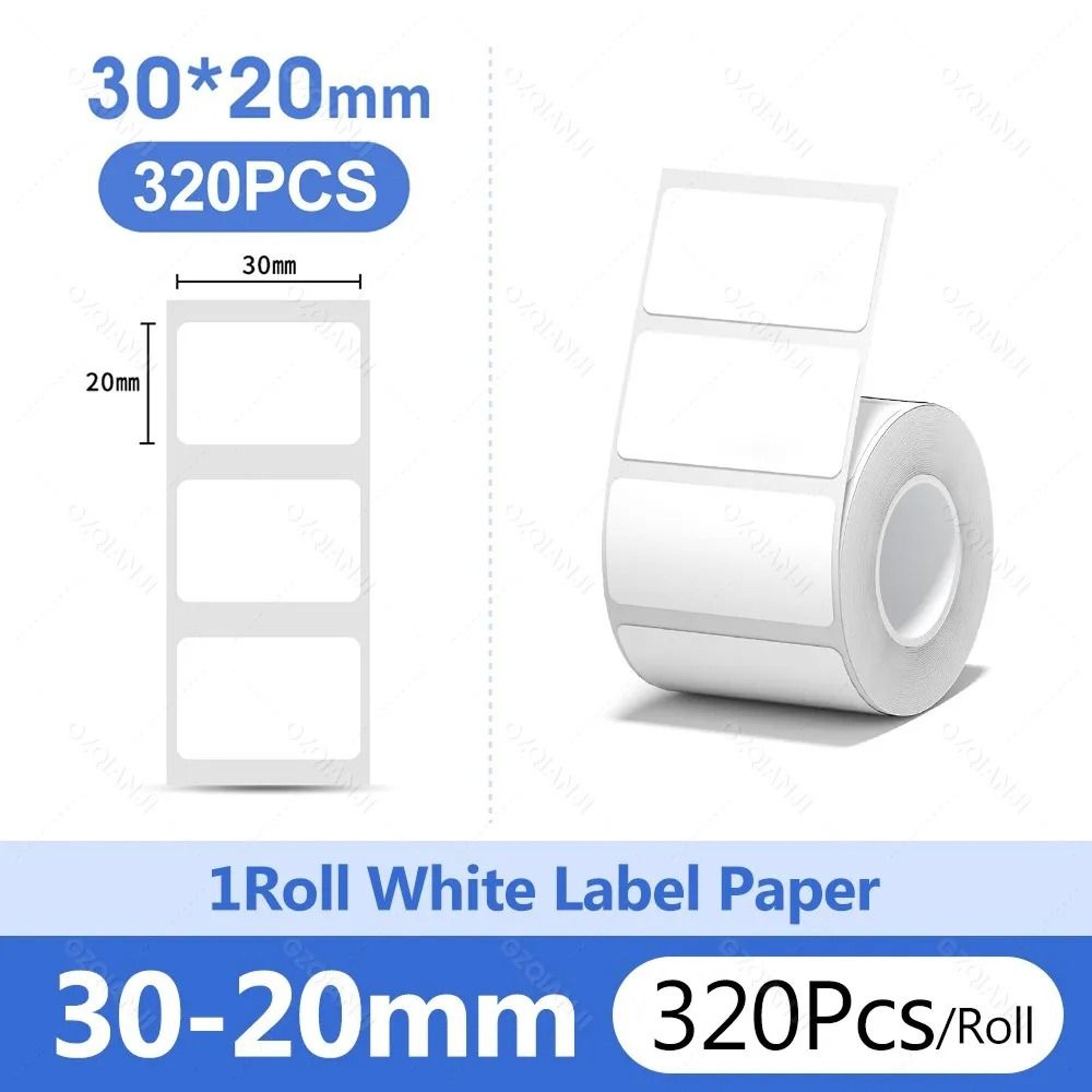 Waterproof White Thermal Label Stickers  Self Adhesive Printer Paper Refills 4
