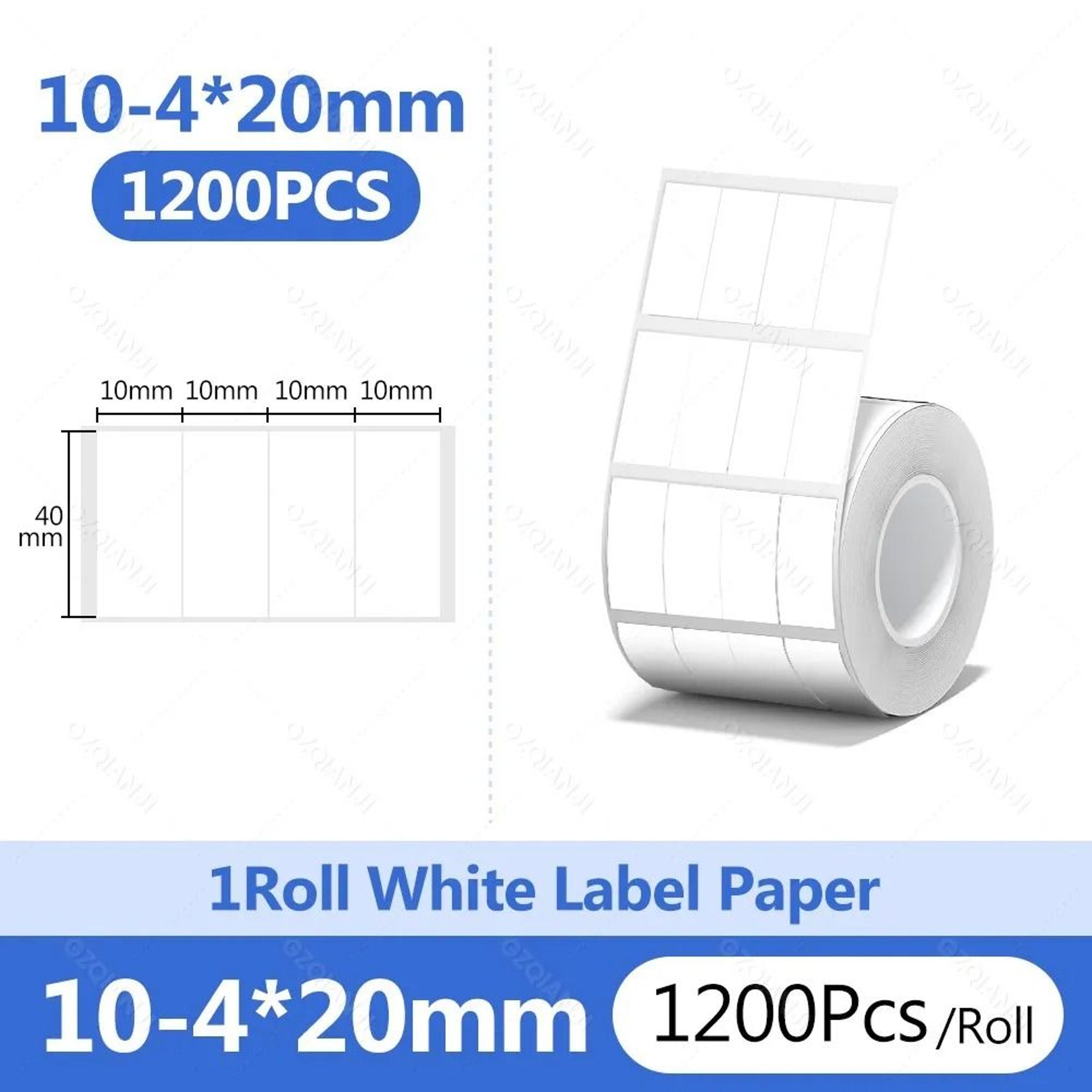 Waterproof White Thermal Label Stickers  Self Adhesive Printer Paper Refills 1