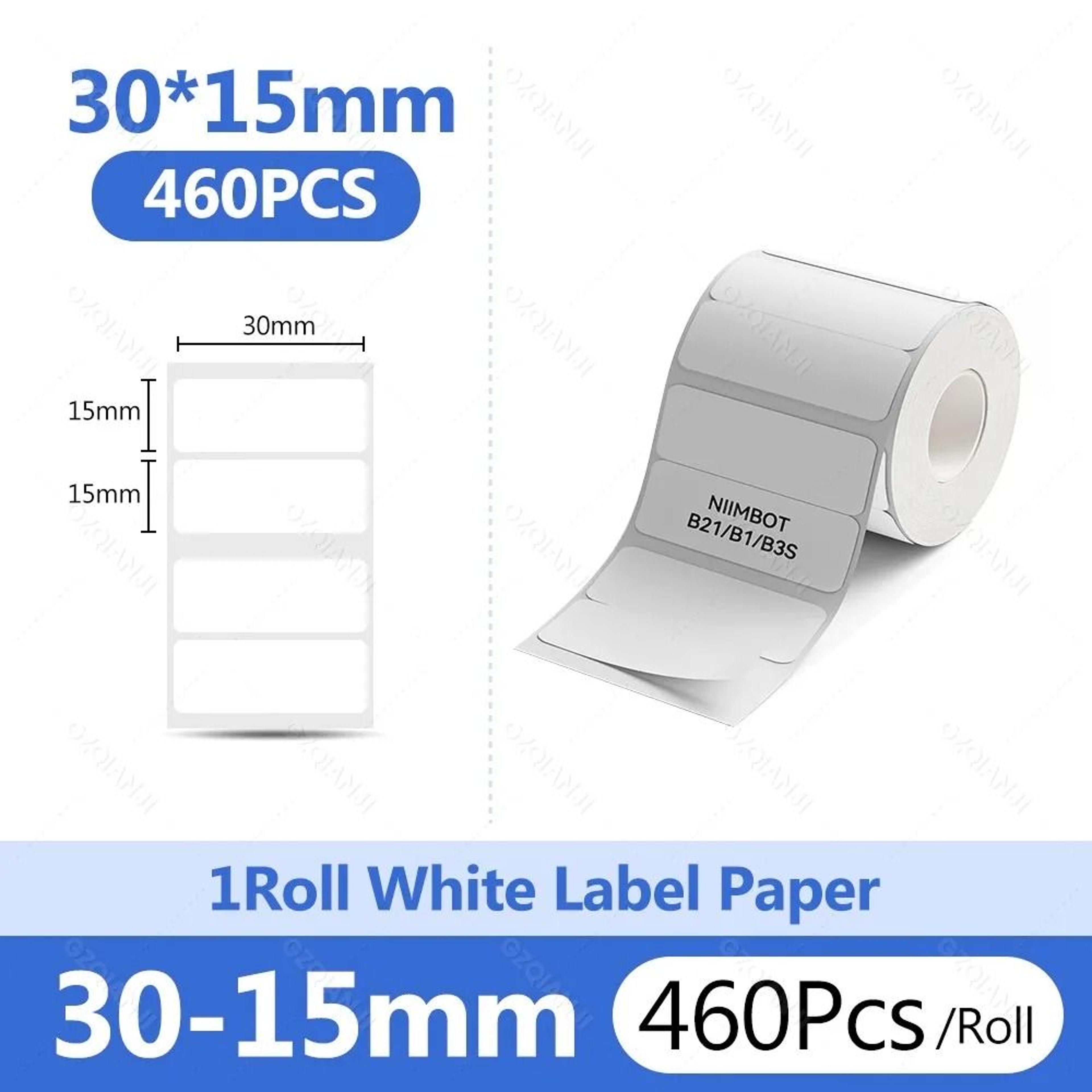 Waterproof White Thermal Label Stickers  Self Adhesive Printer Paper Refills 3