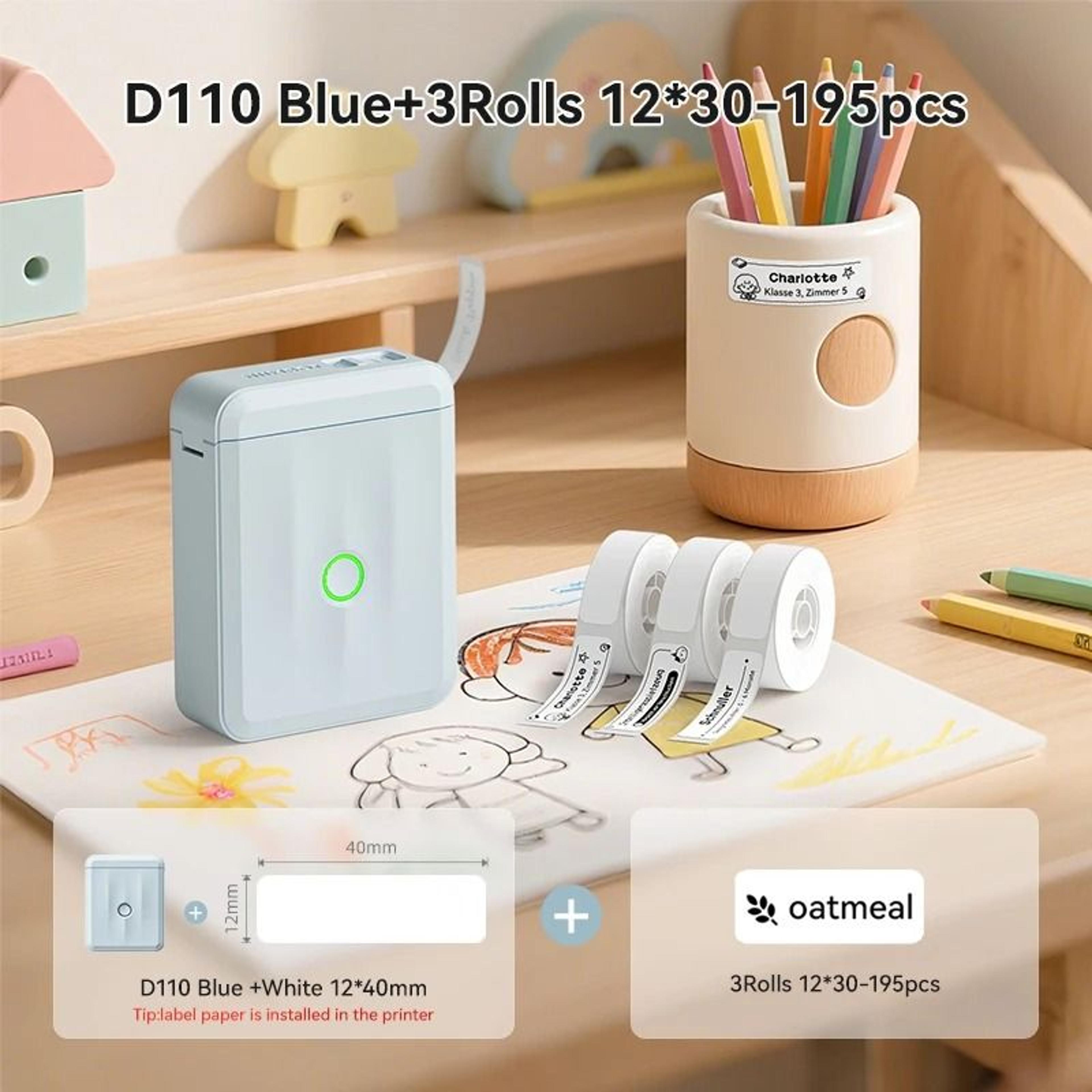 Mini Bluetooth Label Maker  Portable Inkless Sticker Printer For Home And Office 12