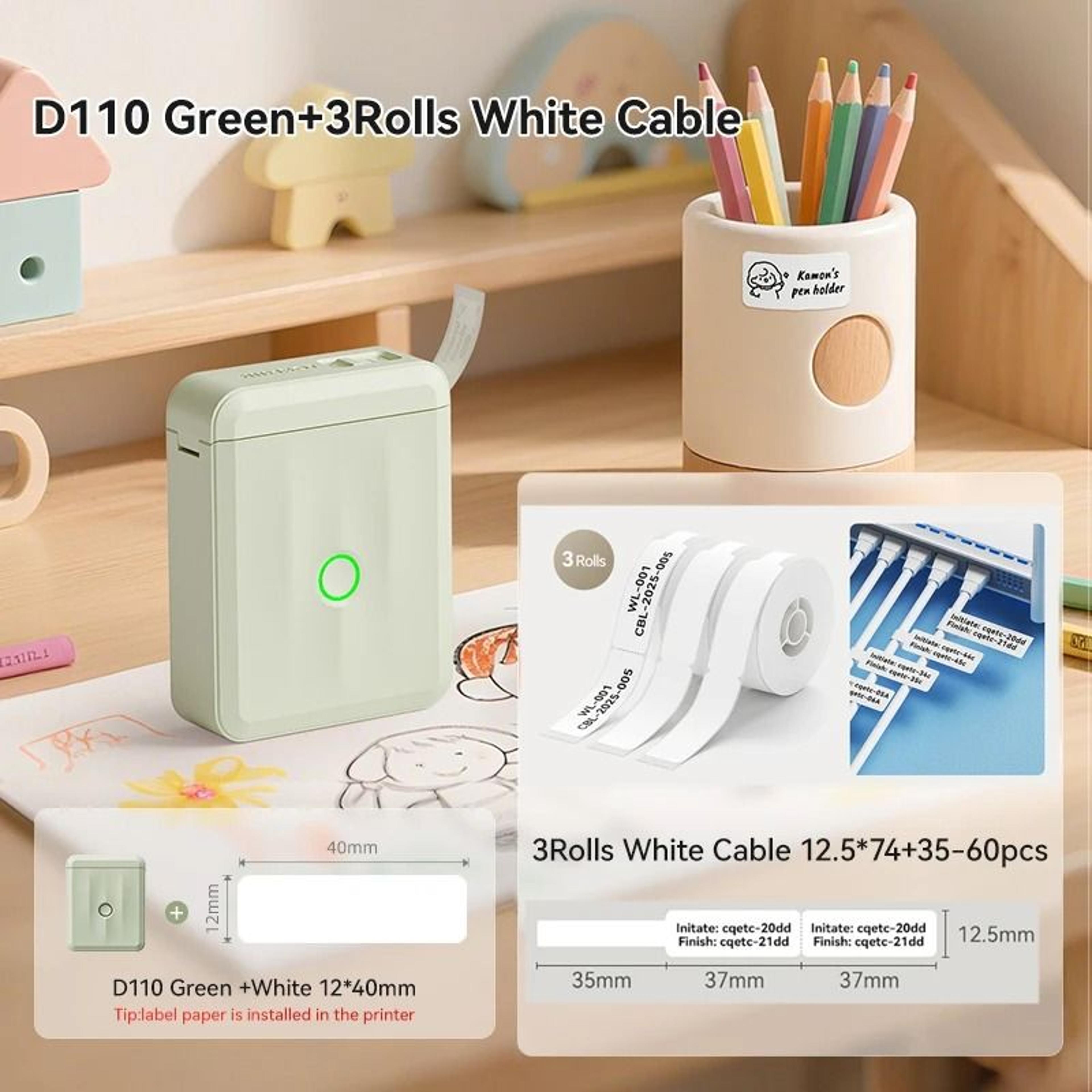 Mini Bluetooth Label Maker  Portable Inkless Sticker Printer For Home And Office 2