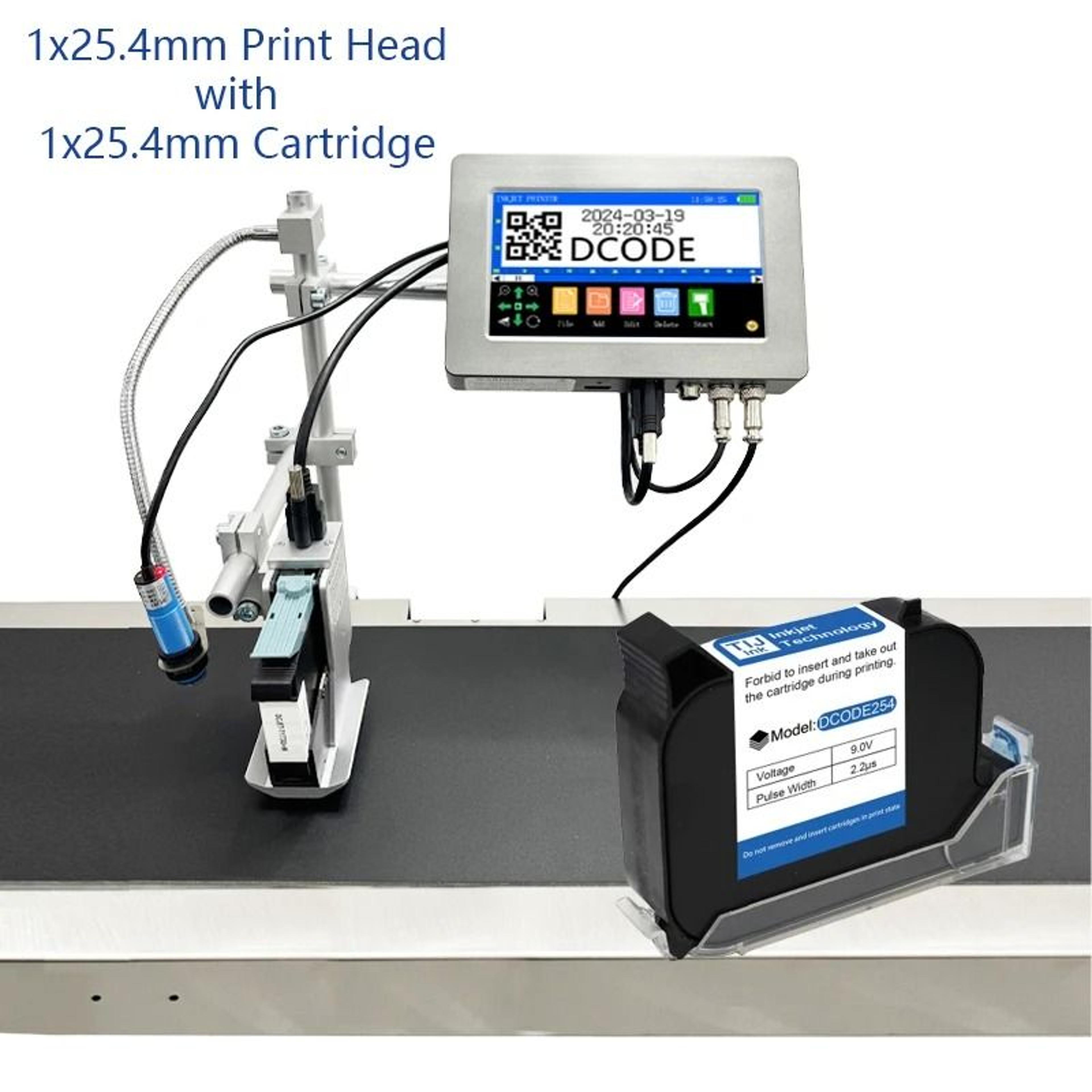 Automatic Industrial Inkjet Printer  127mm254mm Date And Batch Coding Machine 4