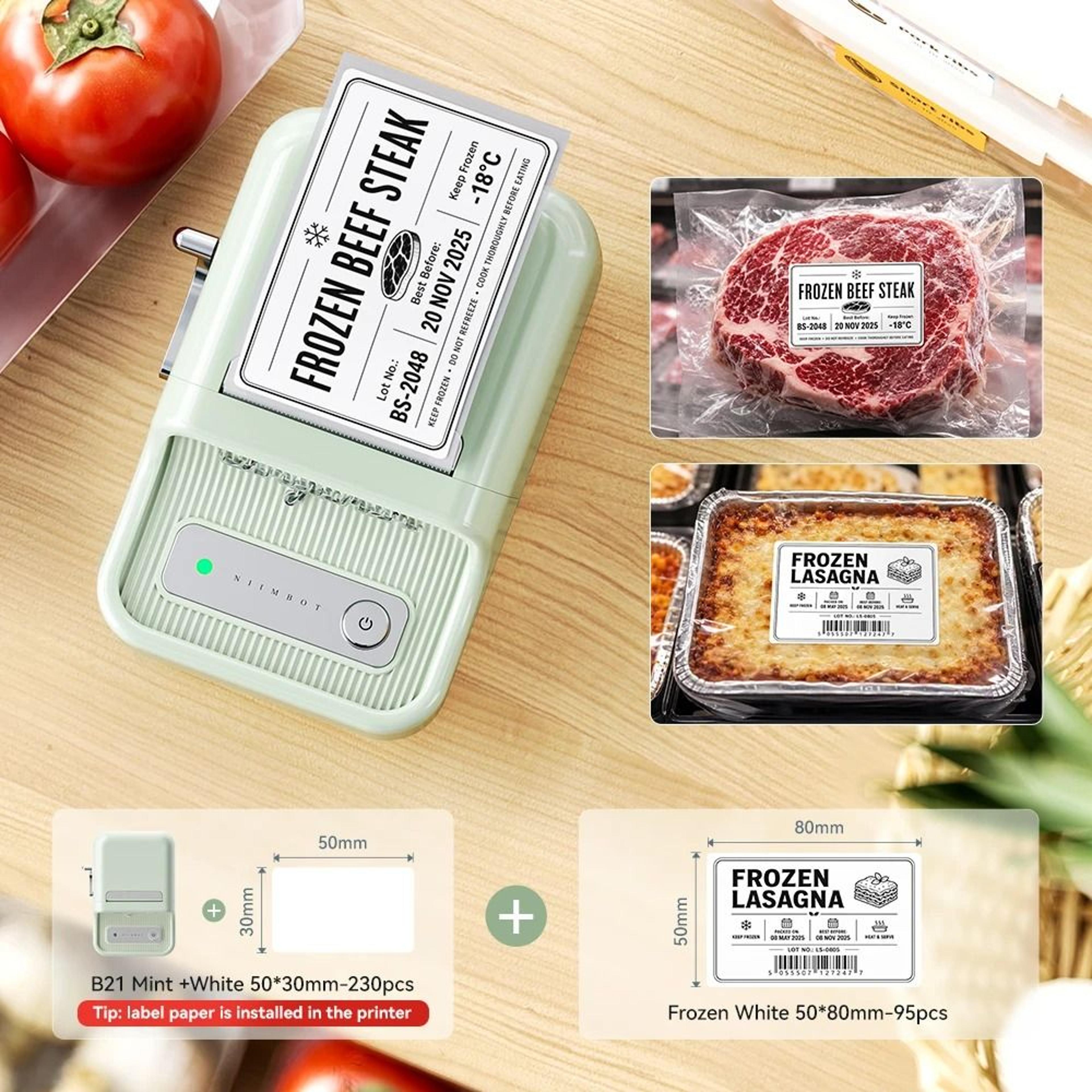 FreshKeep Bluetooth Label Maker  Wireless Freezer And Food Storage Sticker Printer 9