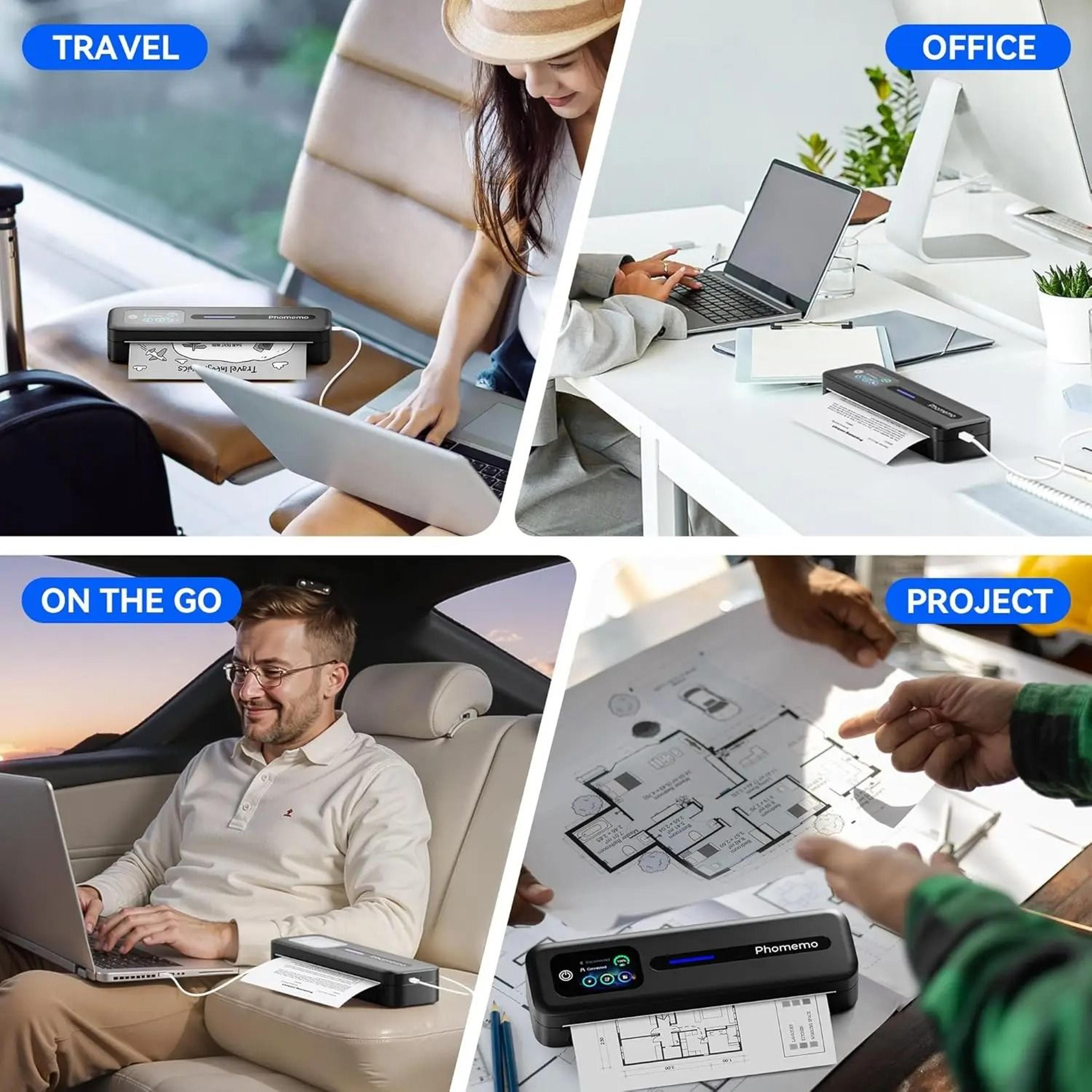 smarttouch a4 printer – wireless inkless document printer for travel and office