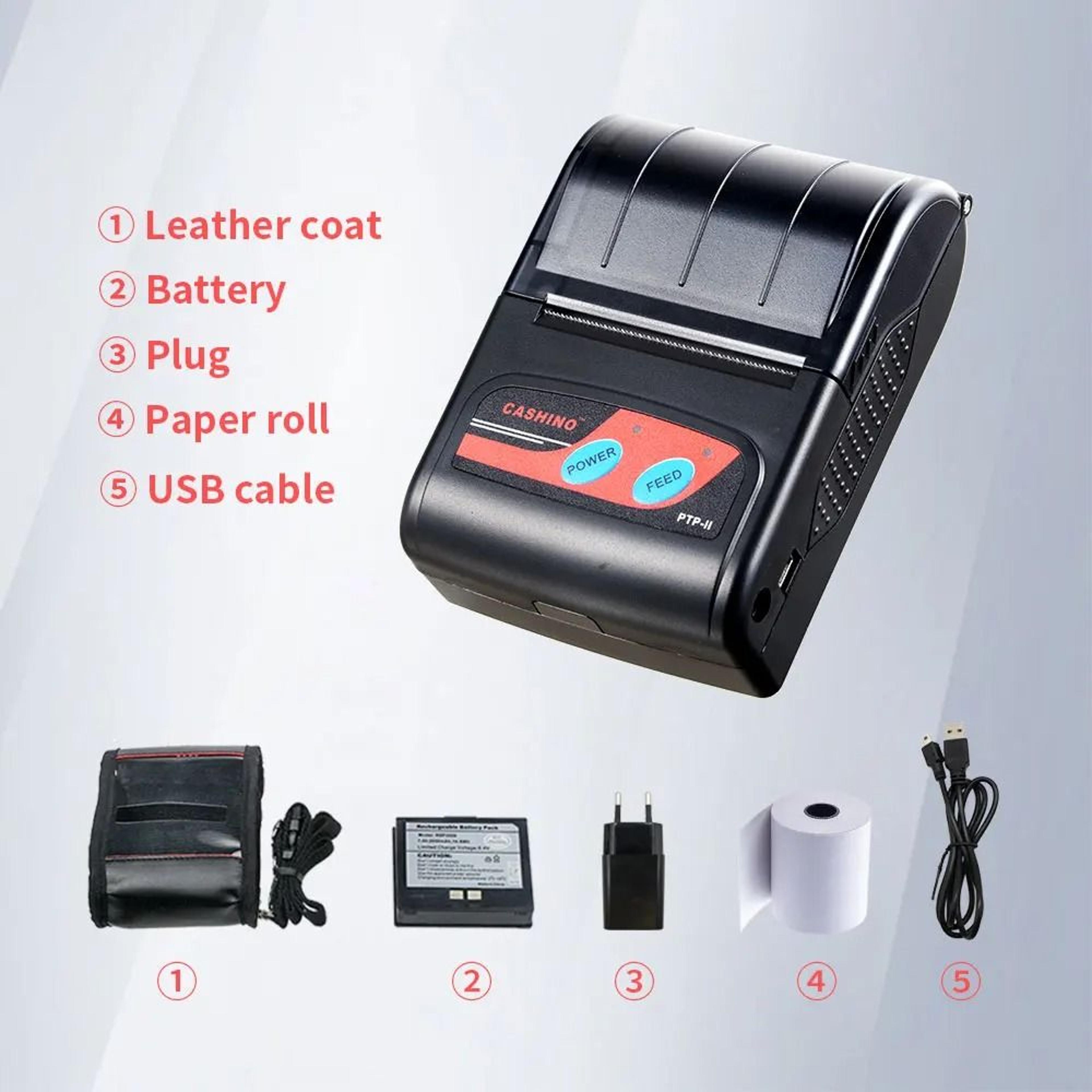 PTPII PocketPay 58mm Bluetooth Receipt Printer  Portable Wireless POS Printer 6