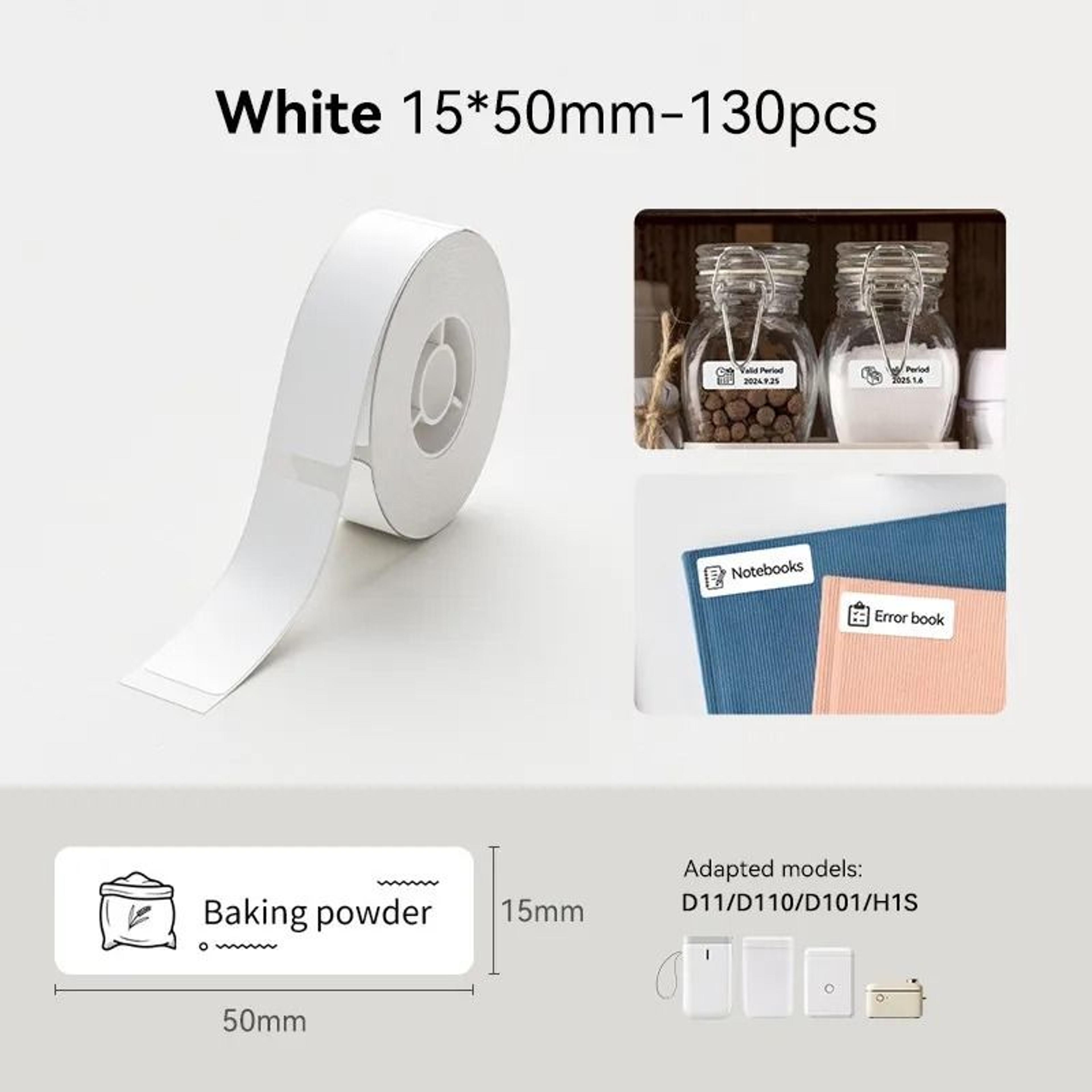 PureStick Waterproof Thermal Labels  White Adhesive Sticker Refills For D11 D110 D101 3