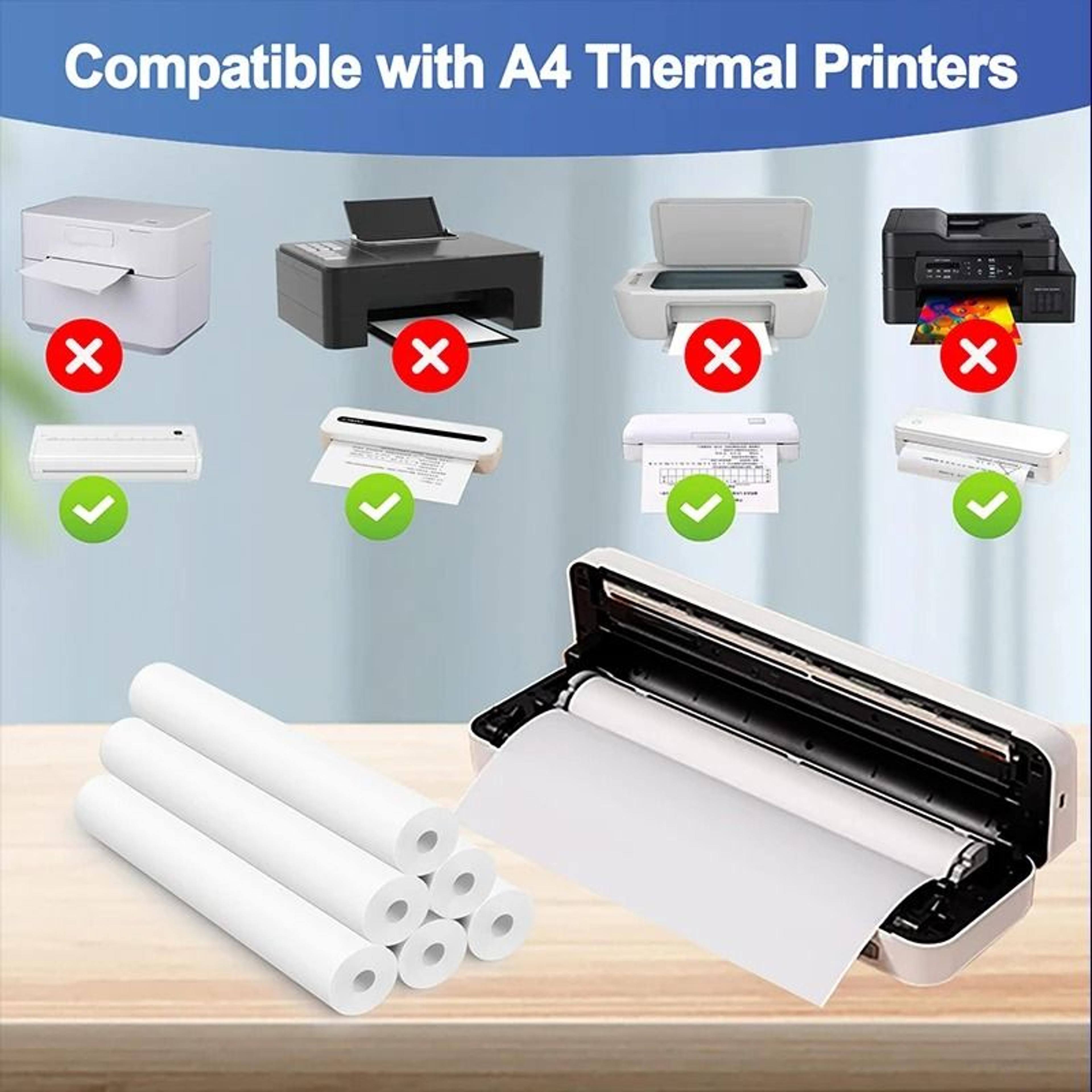 PageBright A4 Thermal Paper  QuickDry Inkless Printer Refills In 2 6 Or 10 Rolls 6
