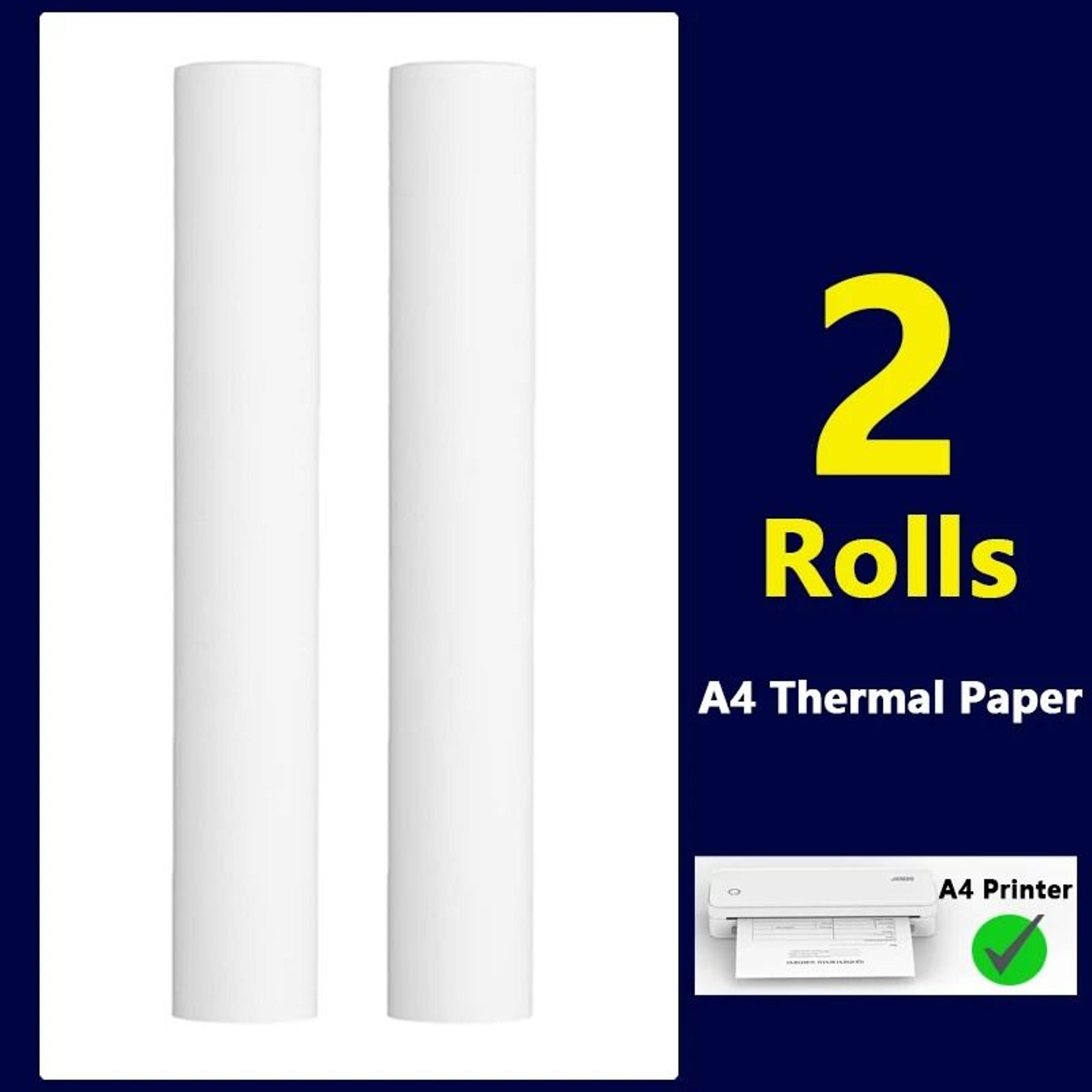 PageBright A4 Thermal Paper  QuickDry Inkless Printer Refills In 2 6 Or 10 Rolls 1