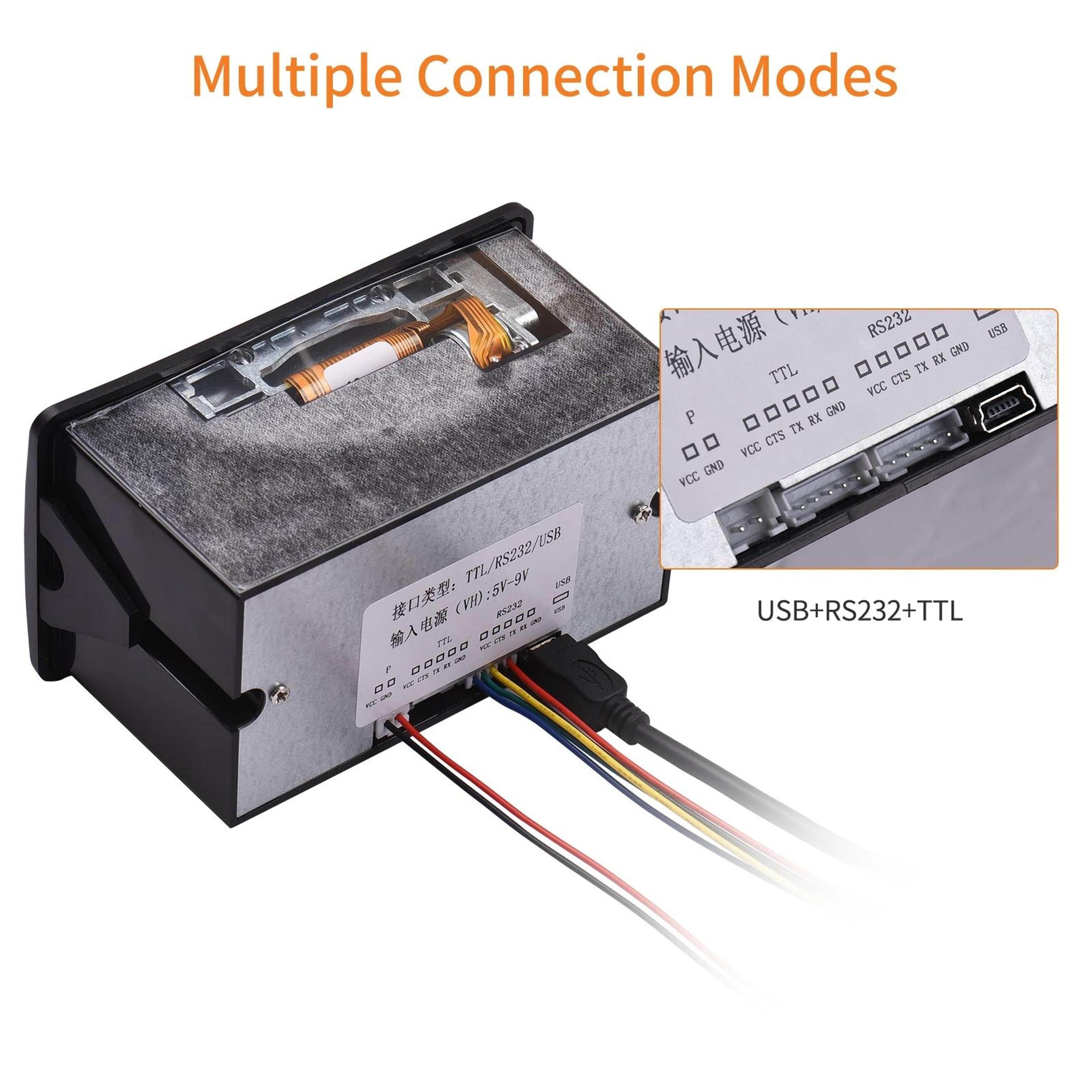 QuietPrint Embedded Thermal Printer  Compact 58mm USB Serial Receipt Module 1