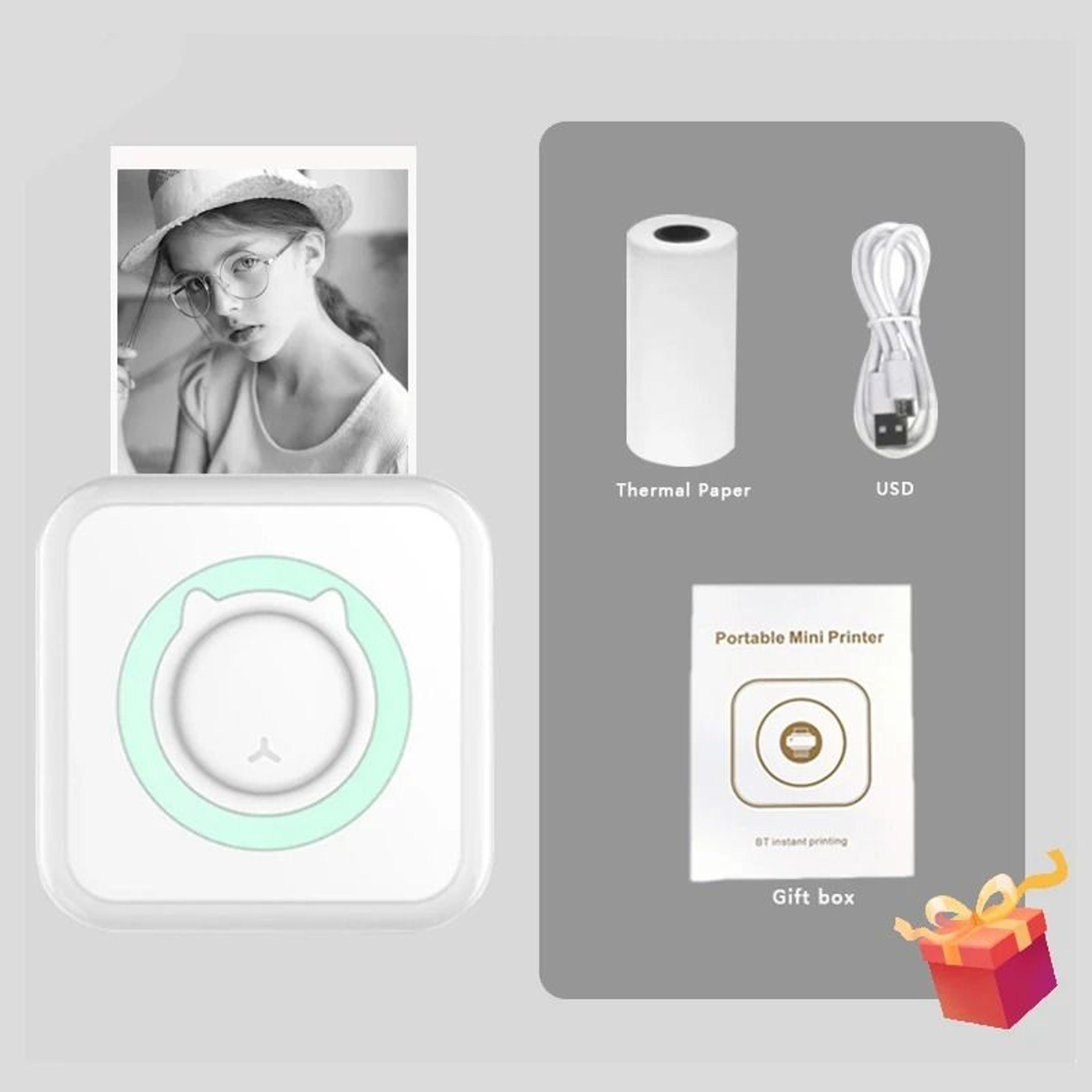Mini Portable Inkless Thermal Sticker Printer For Photos And Journals 3